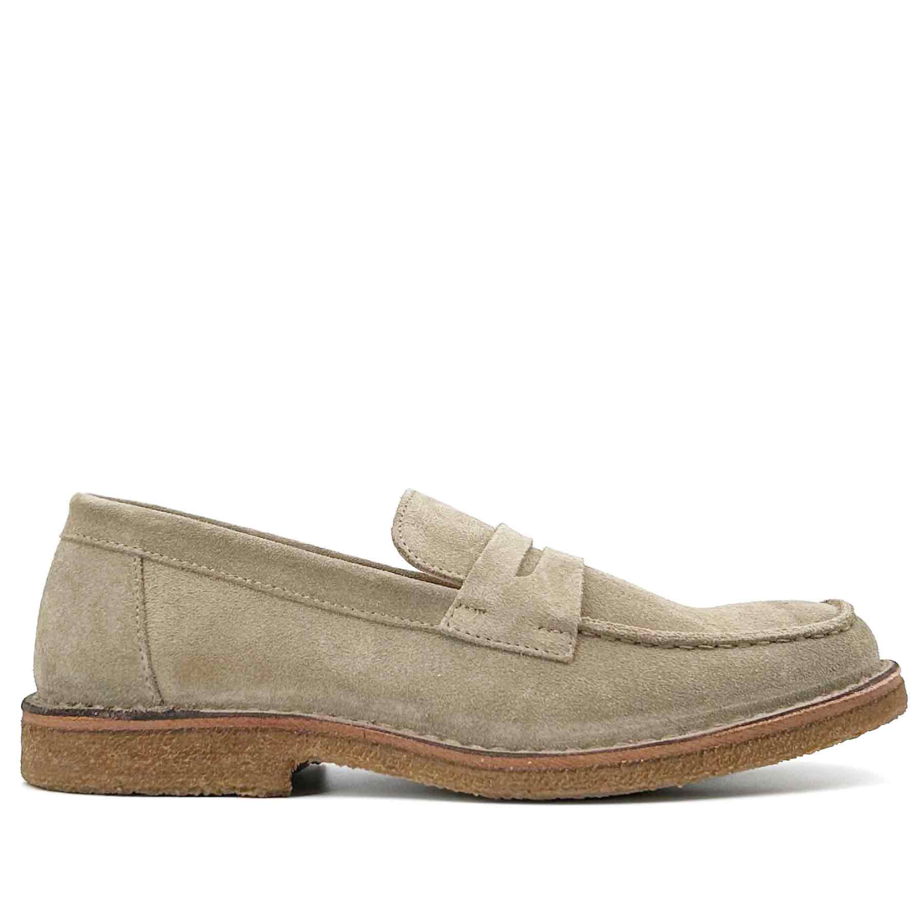 Mokaflex Loafer Stone Suede