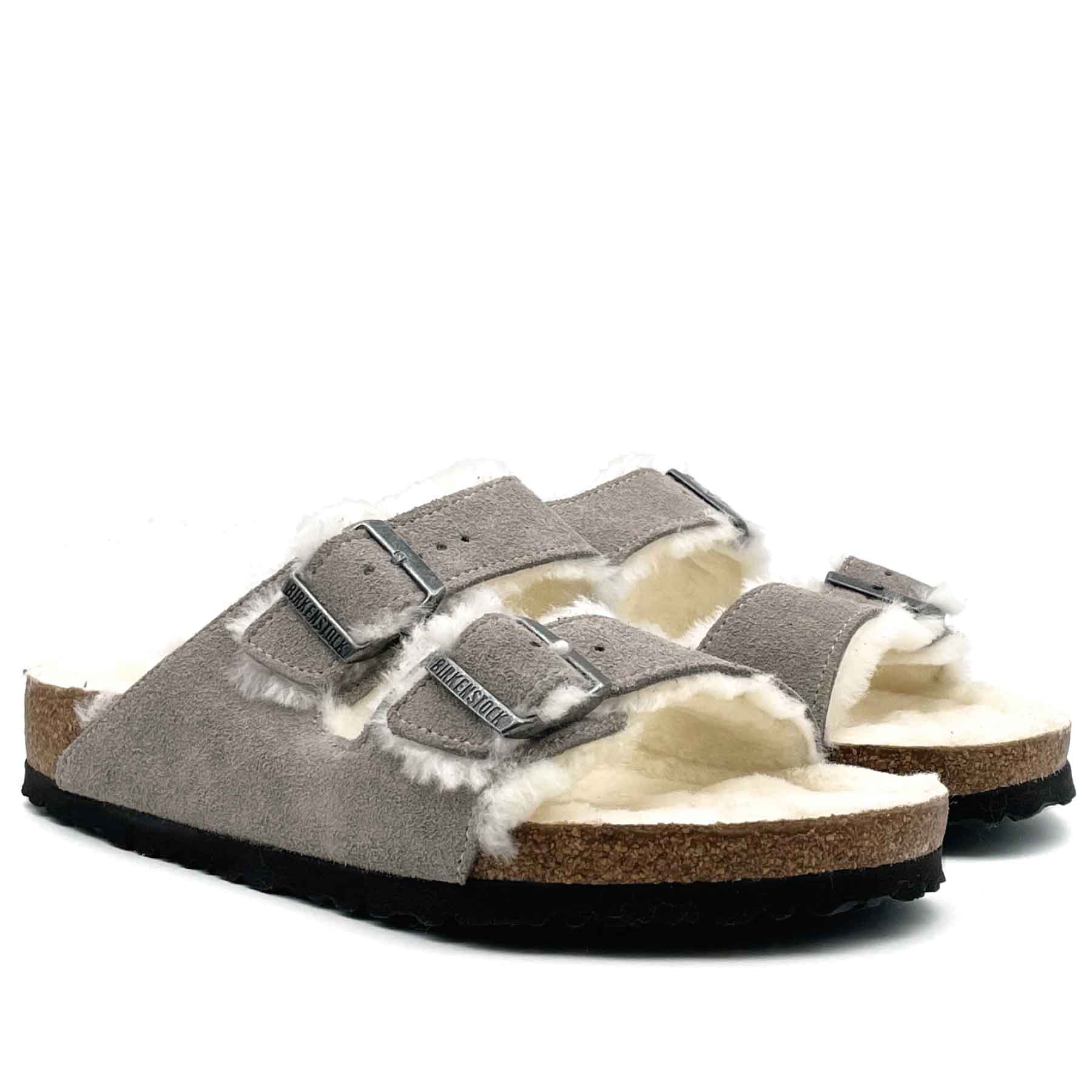 Arizona Shearling Stone Coin Suede Women