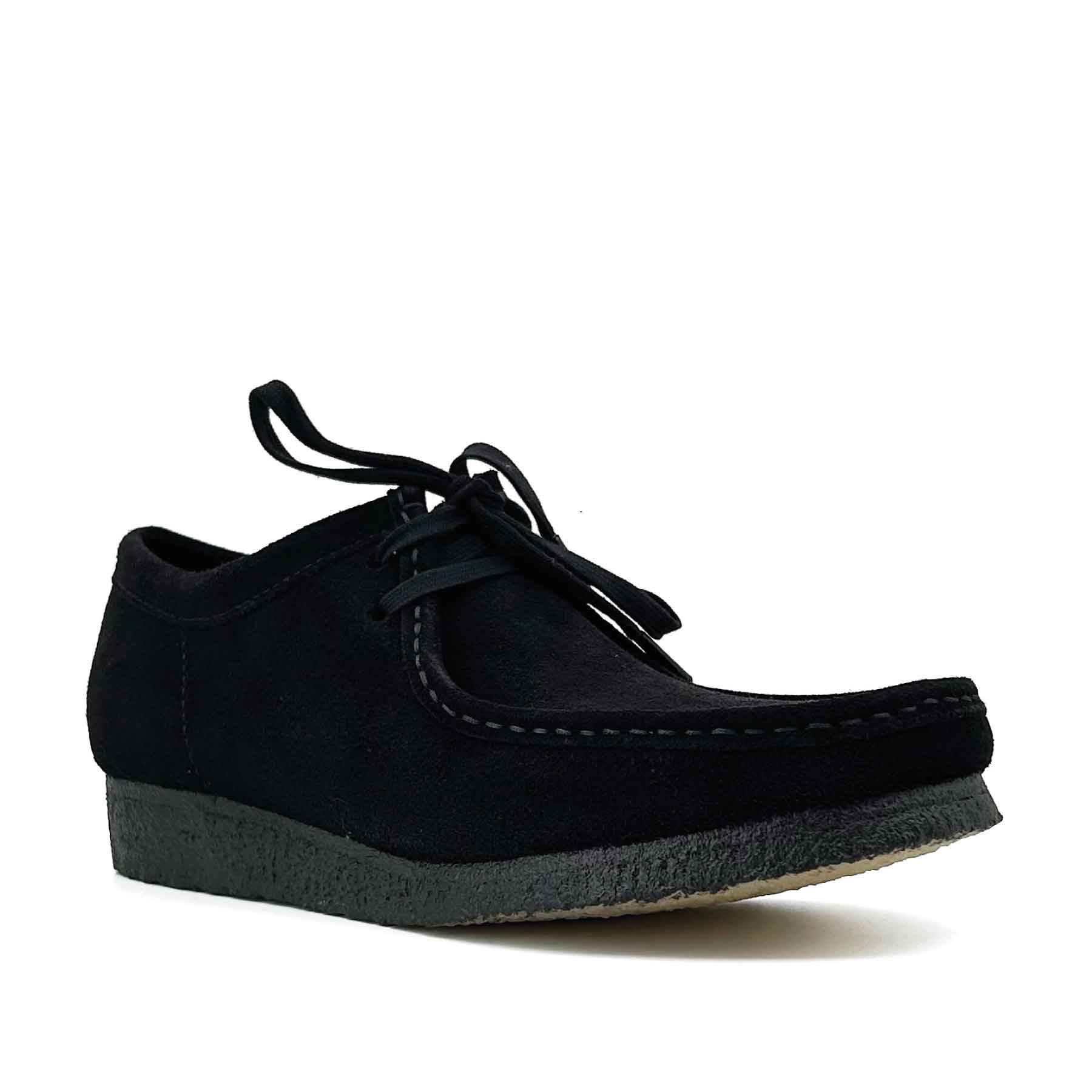 Wallabee Black Suede