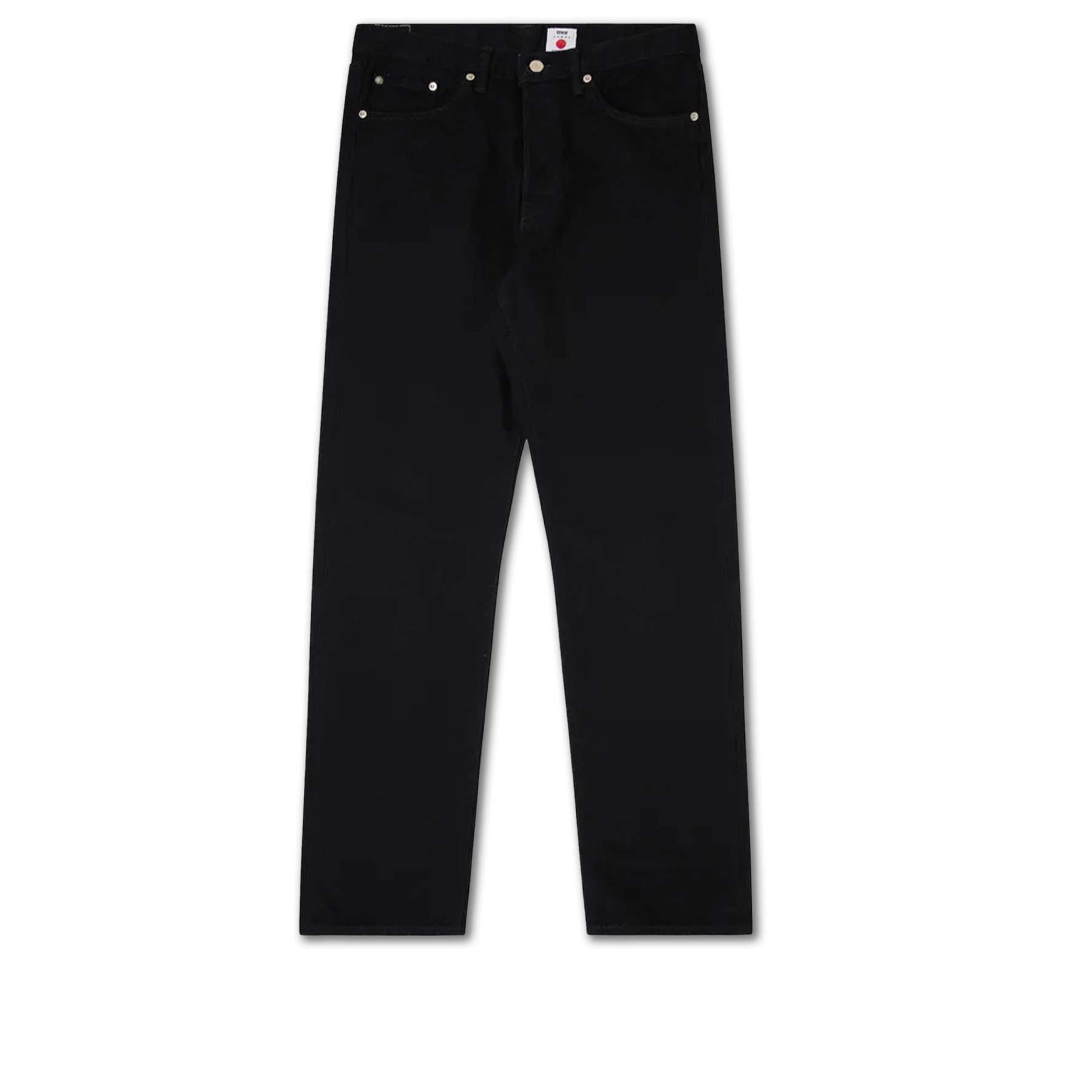 Loose Straight Black Unwashed 13oz