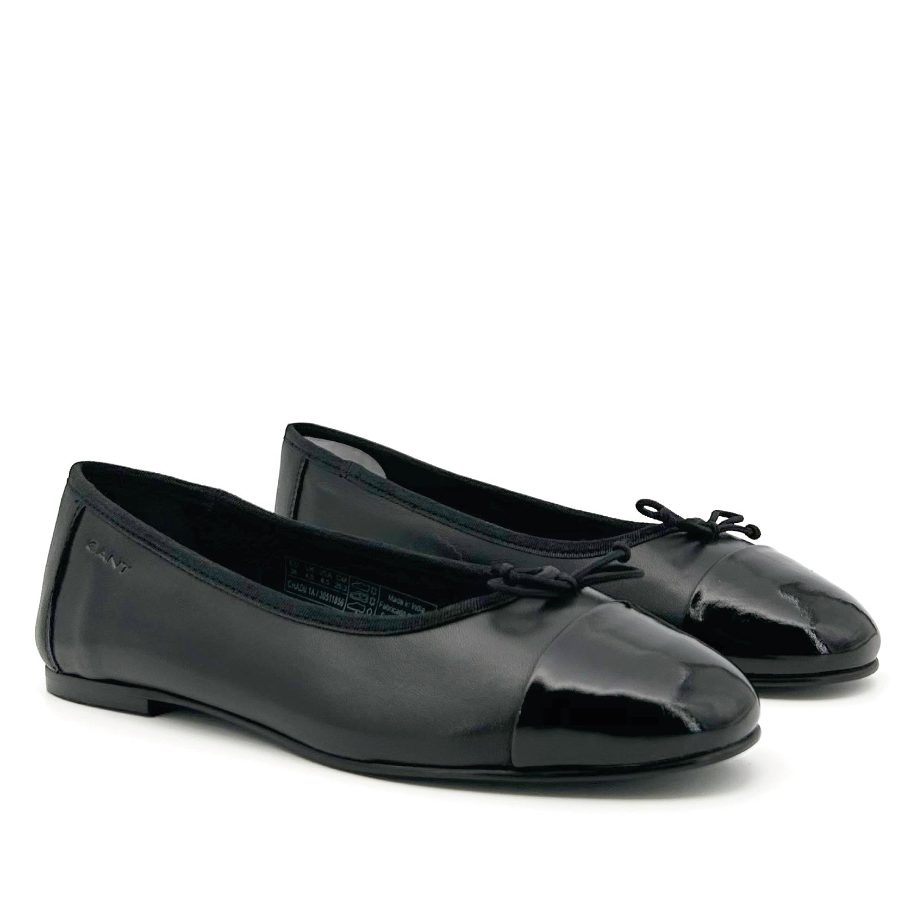 Chadii Ballerina Black Cow Leather