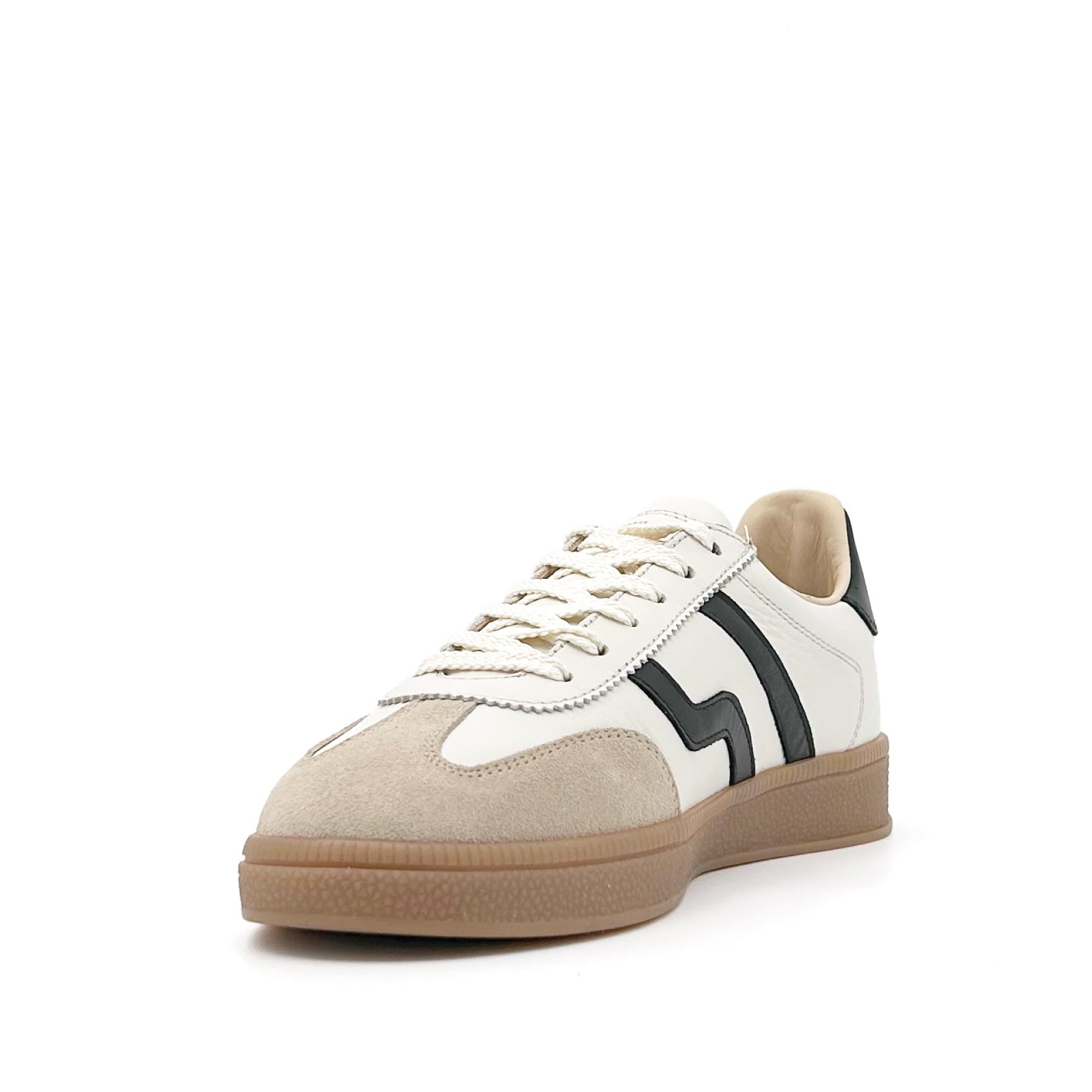 Cuzima Sneaker Leather Beige White Black