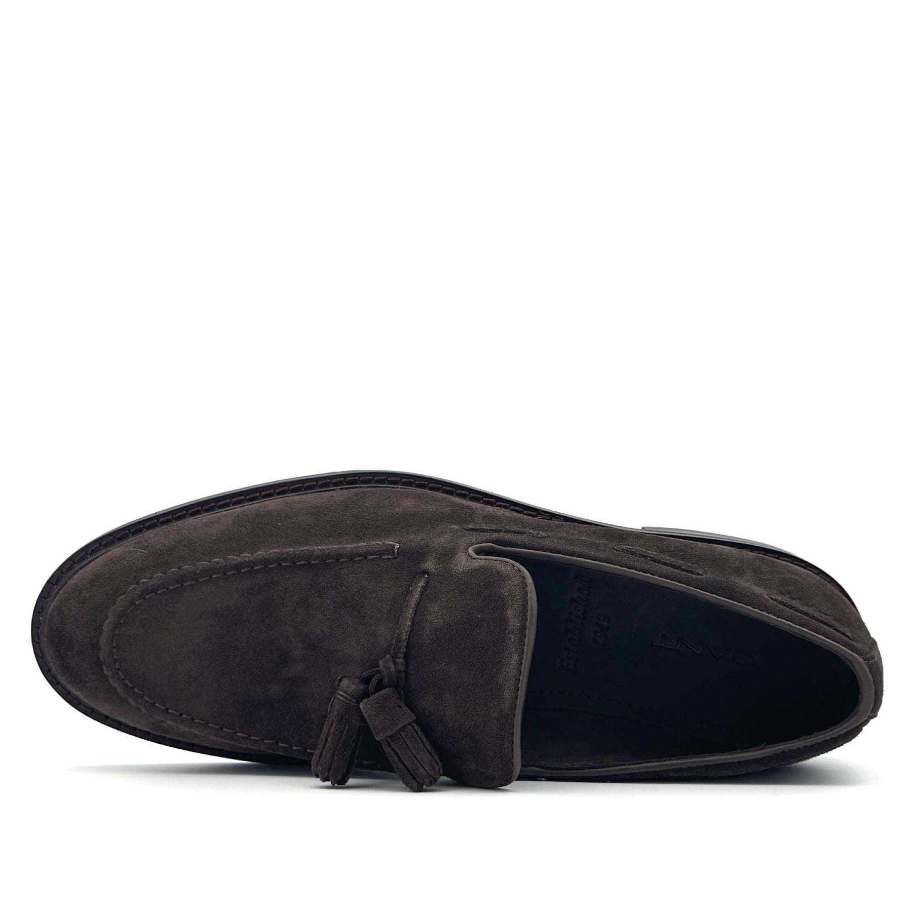 Lozham Loafer Dark Brown Suede Tassle