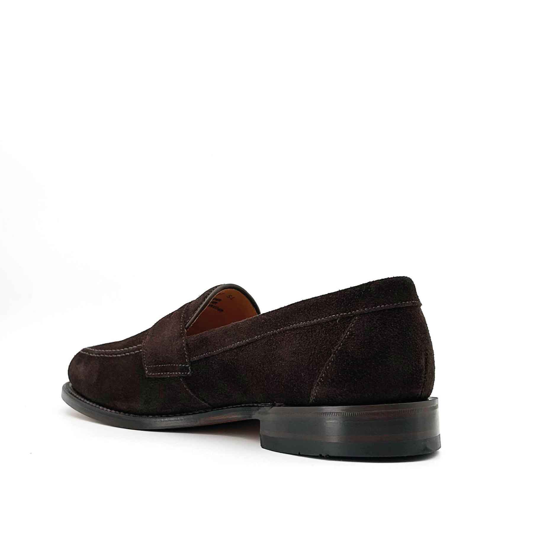 Imperial Choc Brown Suede Apron Penny Loafer