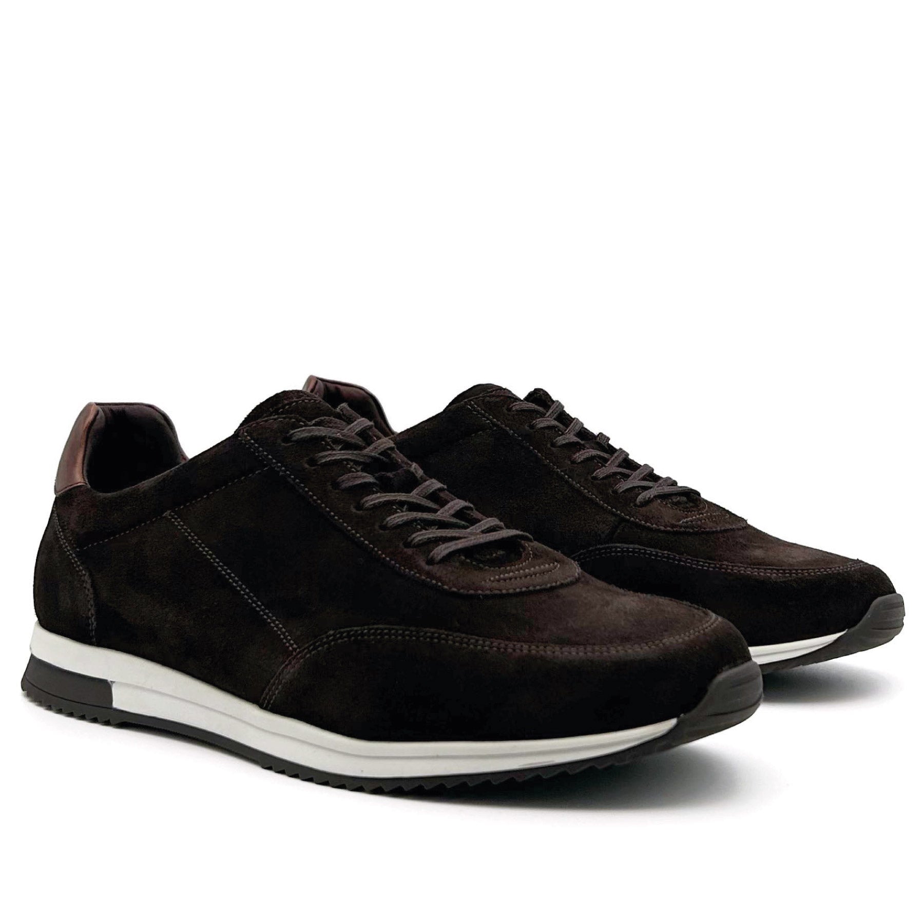 Bannister Dark Brown Suede