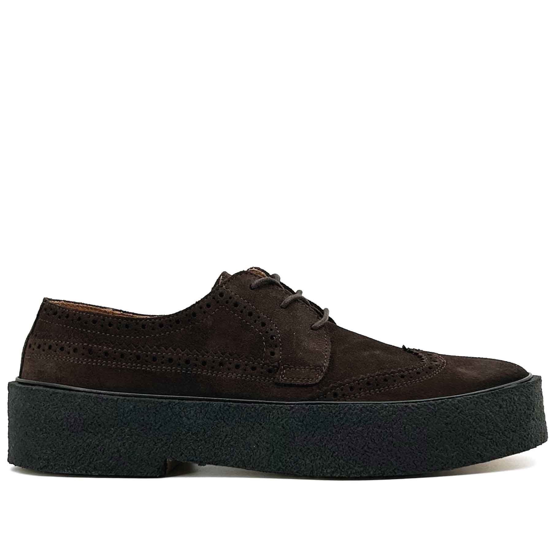 The Original Style 22 Brogue Dark Brown Suede