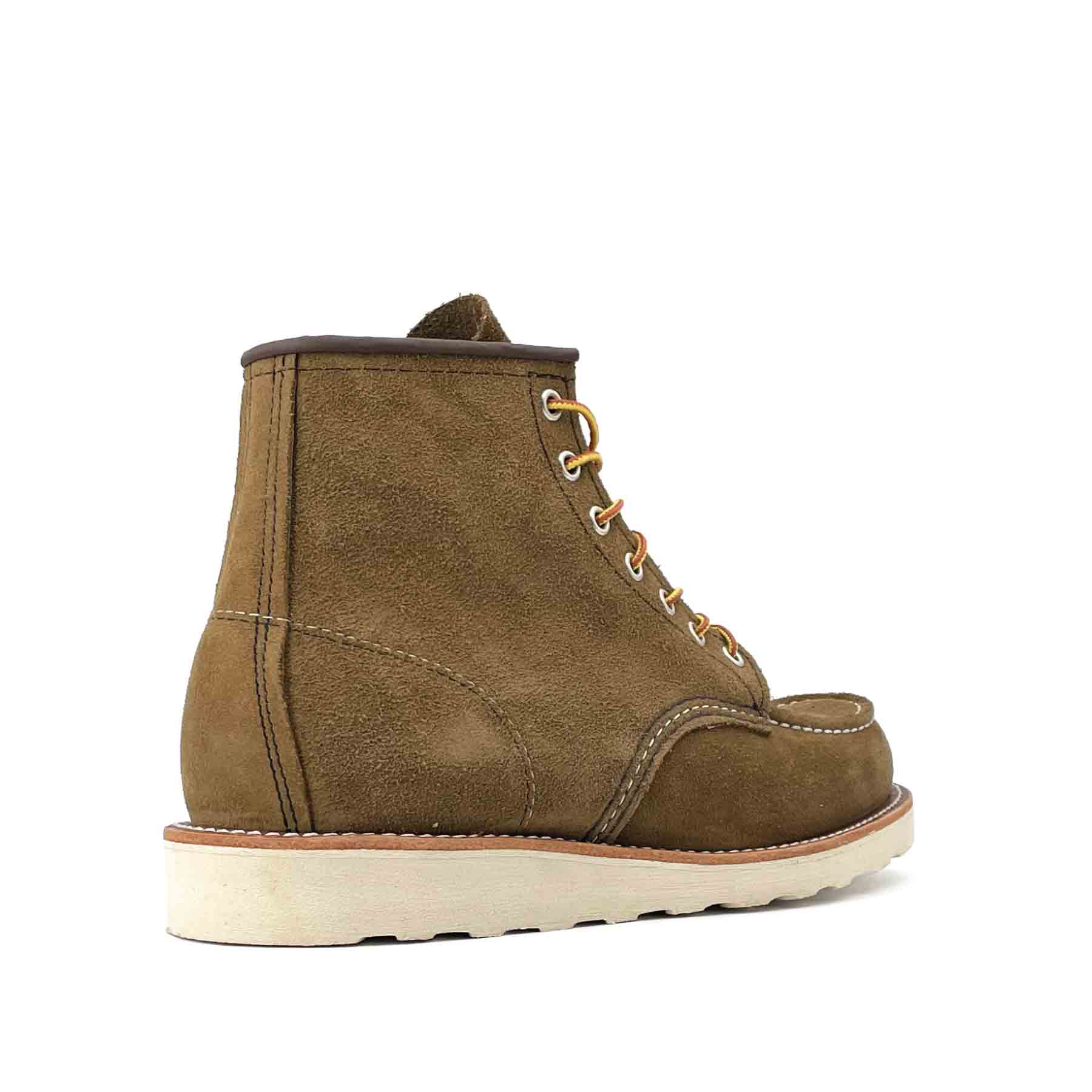 8881 6" Moc Toe Olive Rough Out