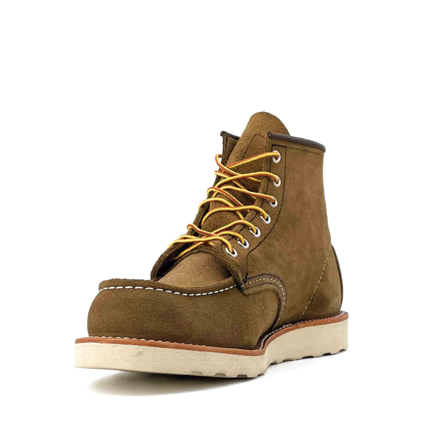 8881 6" Moc Toe Olive Rough Out