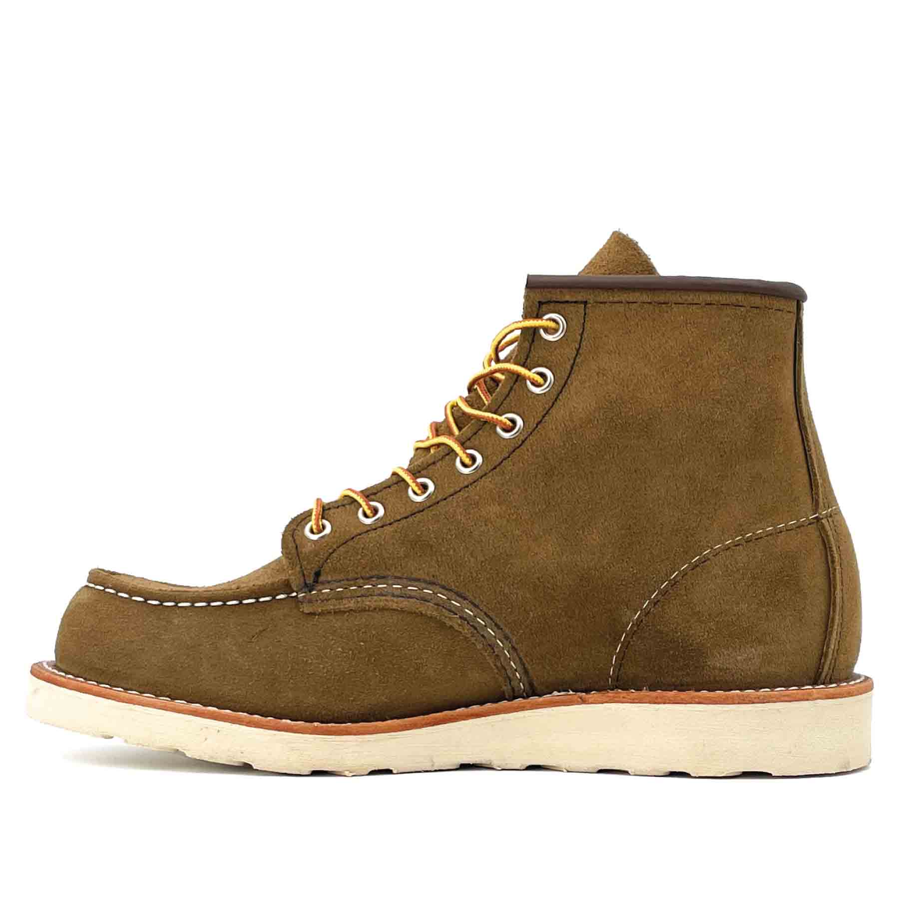 8881 6" Moc Toe Olive Rough Out