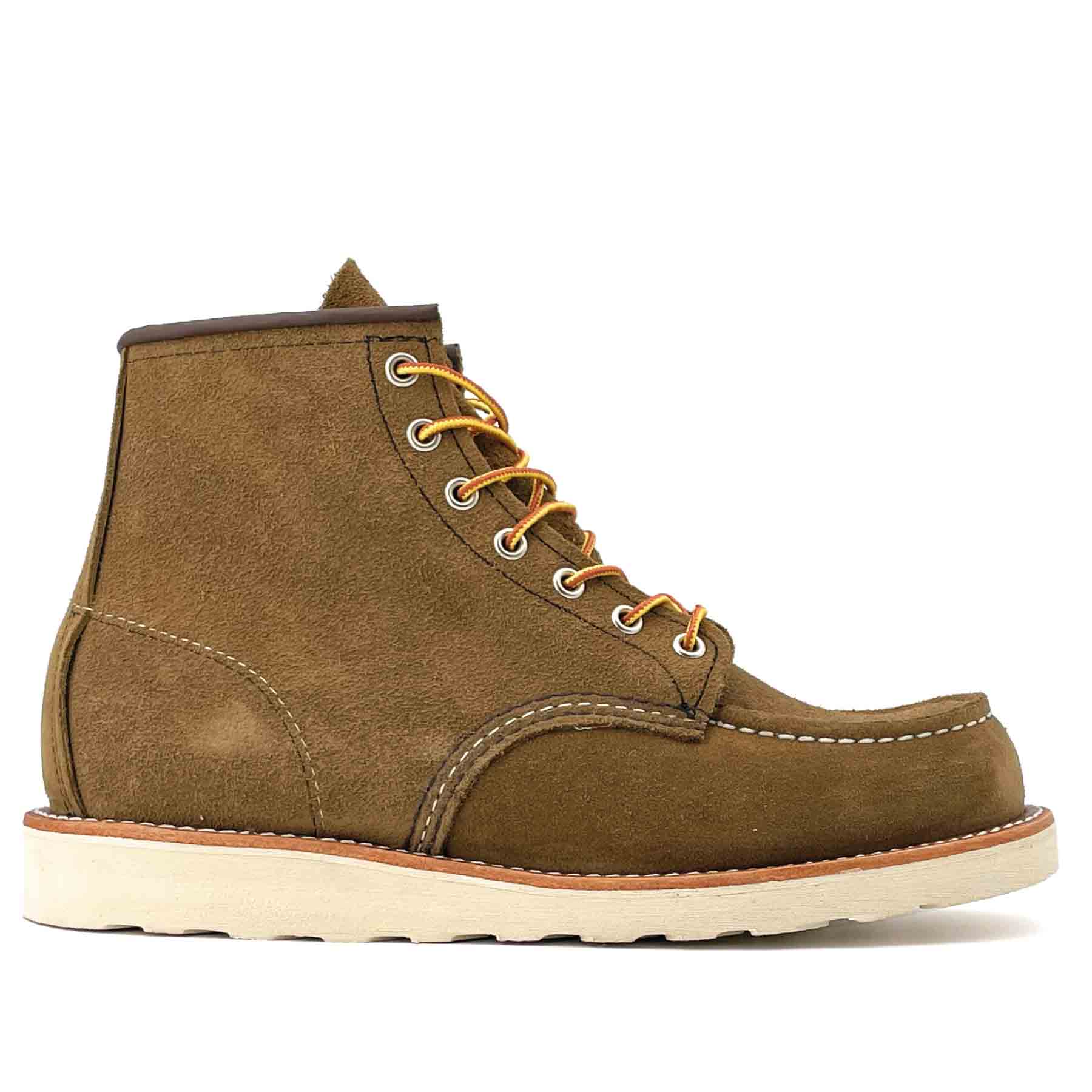 8881 6" Moc Toe Olive Rough Out