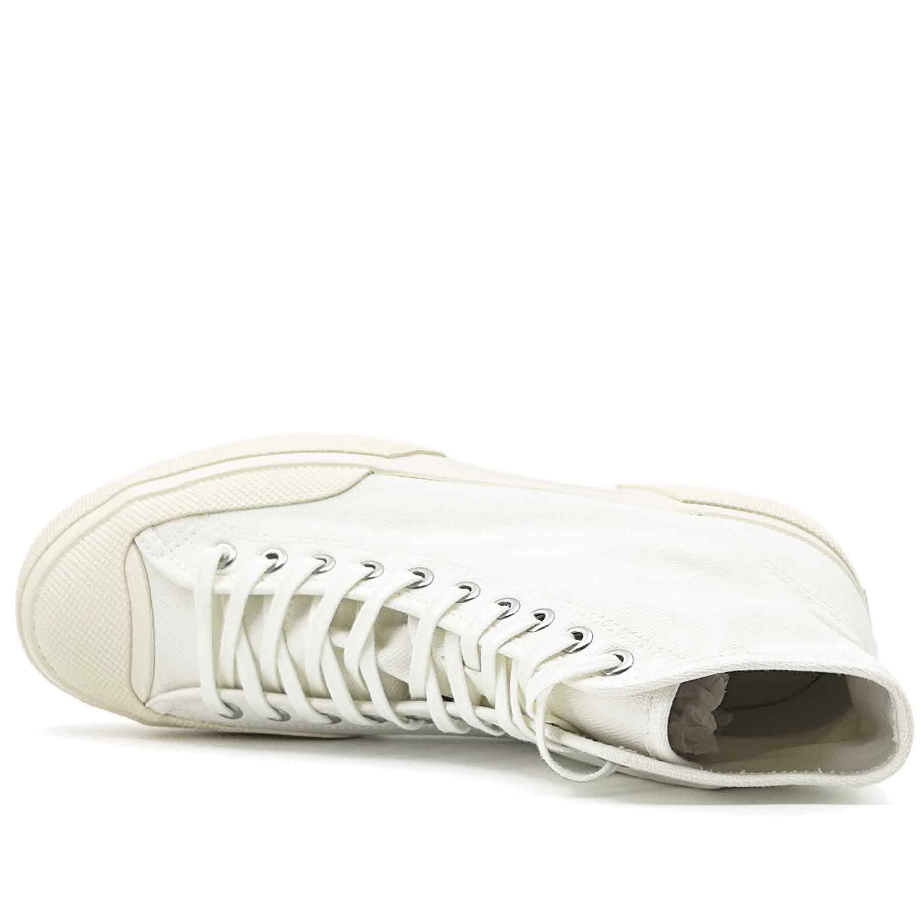2432 Works High Broken Twill White Off White