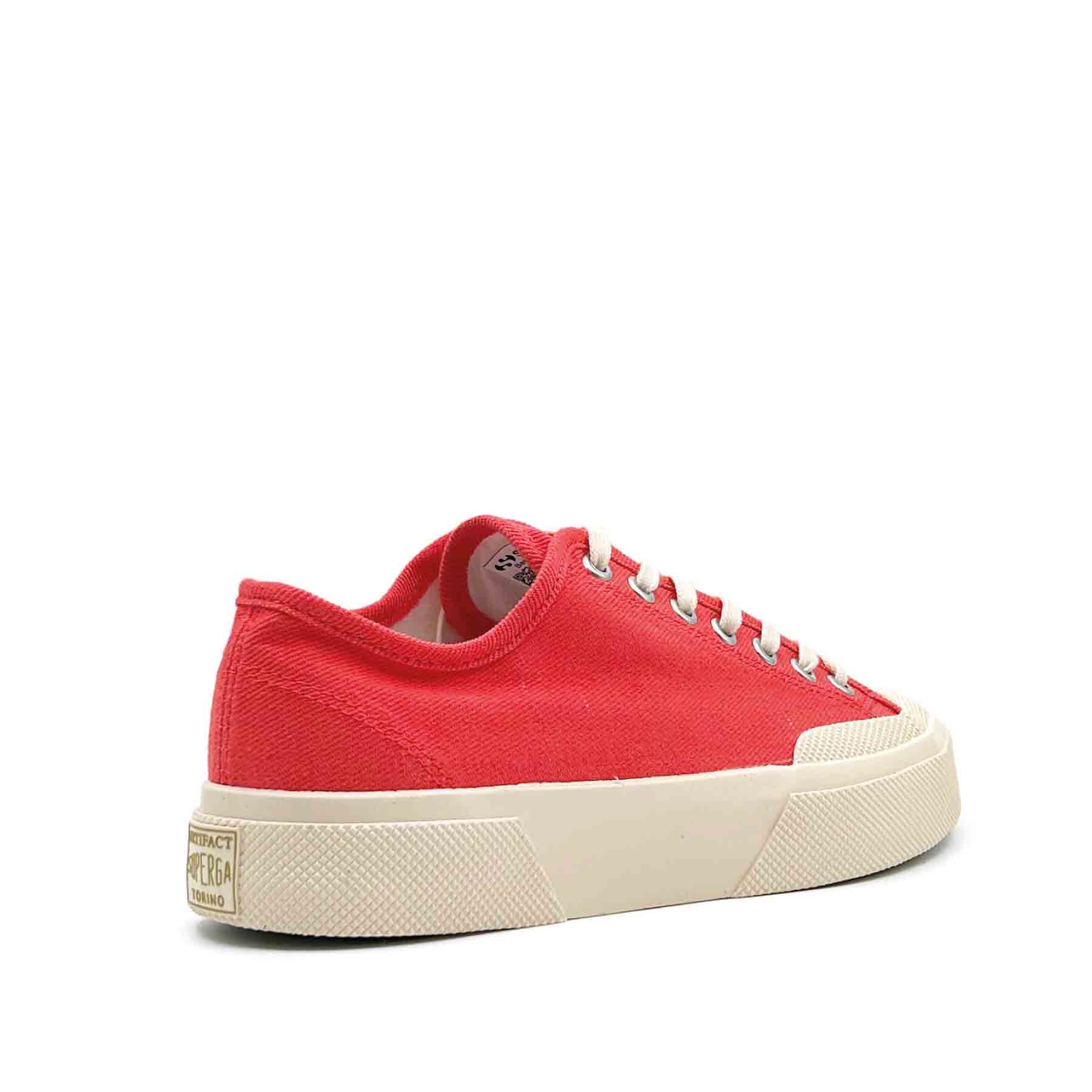 2432 Works Low Broken Twill Red / White
