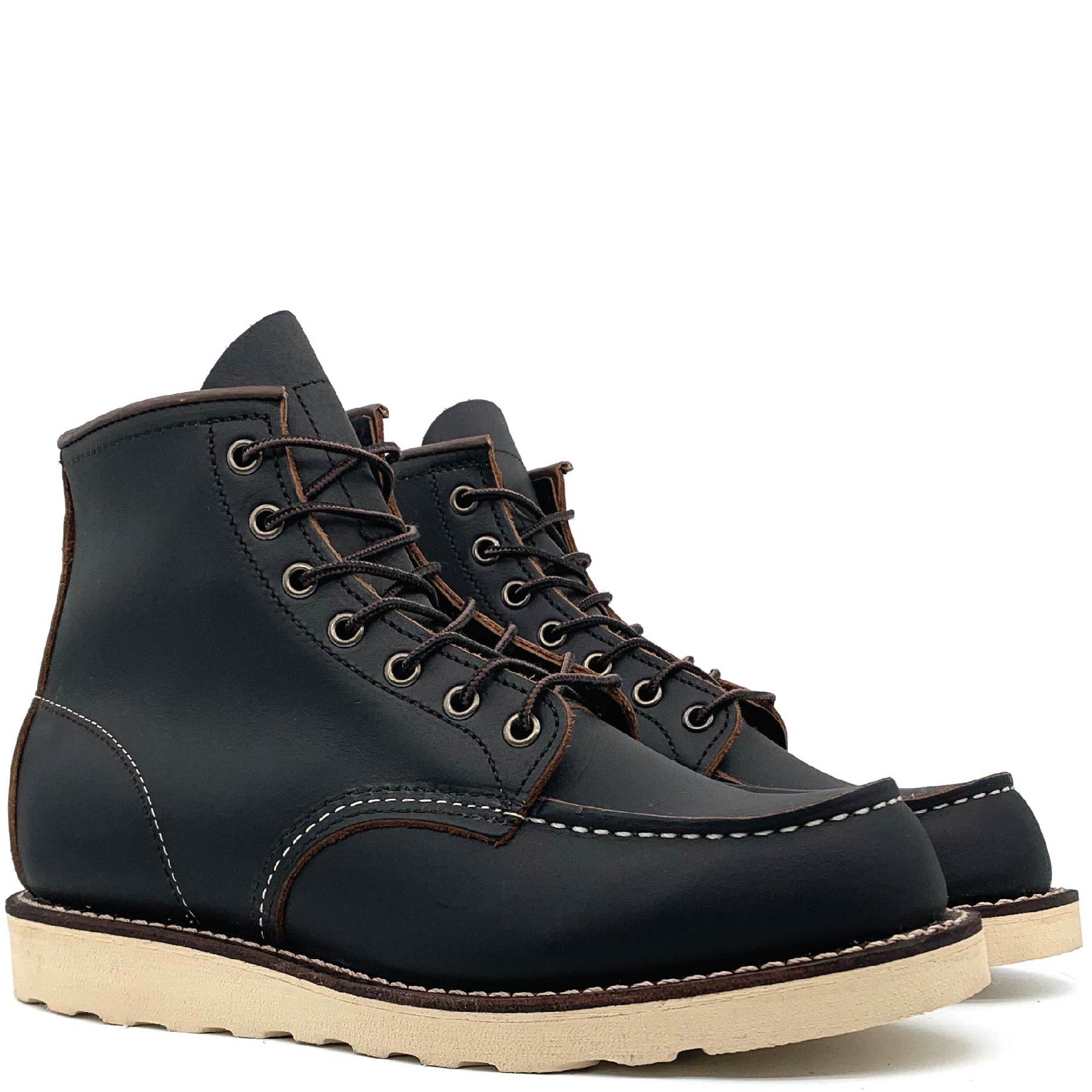 8849 6" Moc Toe Black Prairie Leather