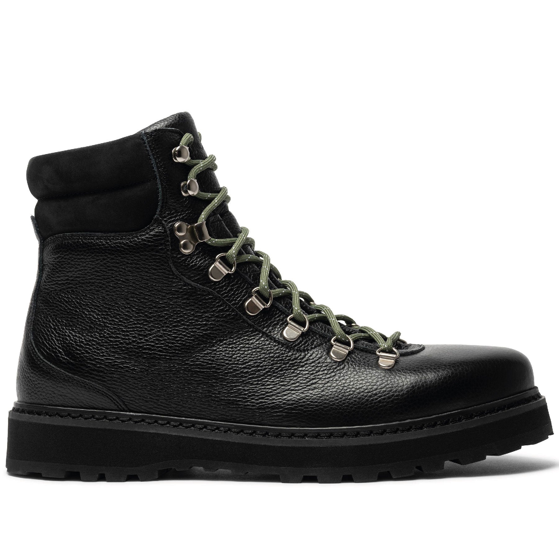 Hiking Grained Leather Black W