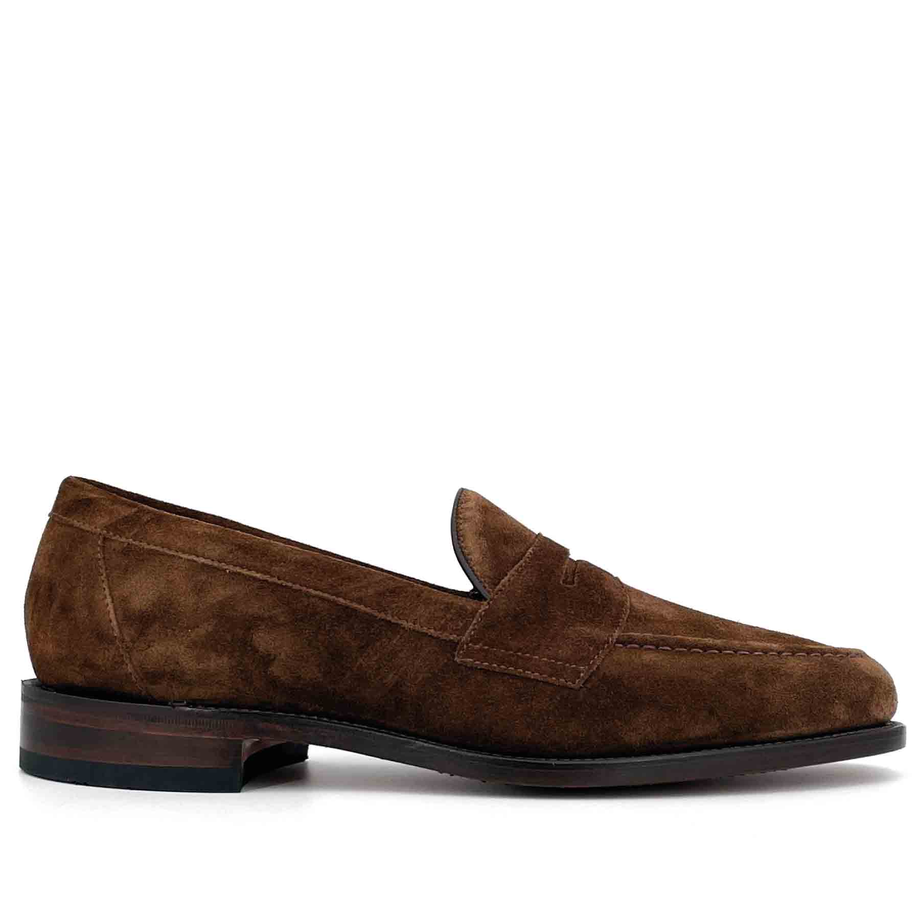 Imperial Brown Suede Apron Penny Loafer