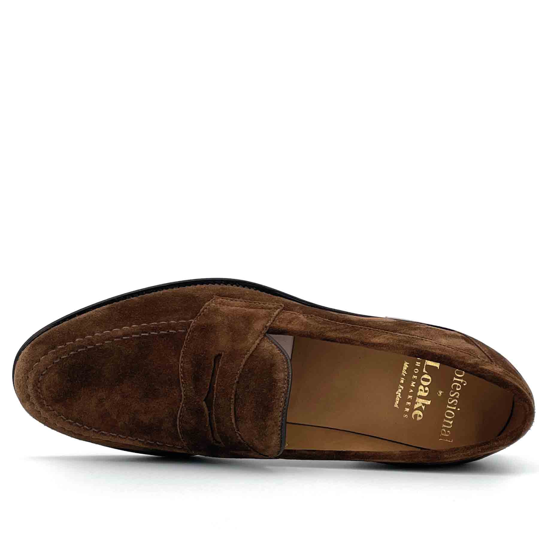 Imperial Brown Suede Apron Penny Loafer