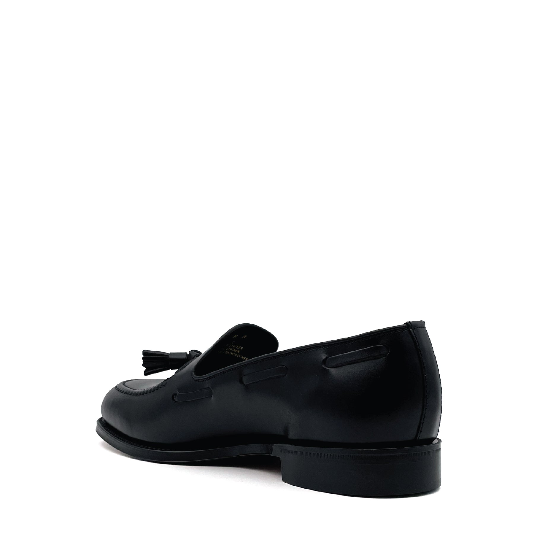 Russell Black Calf Apron Tassel Loafer