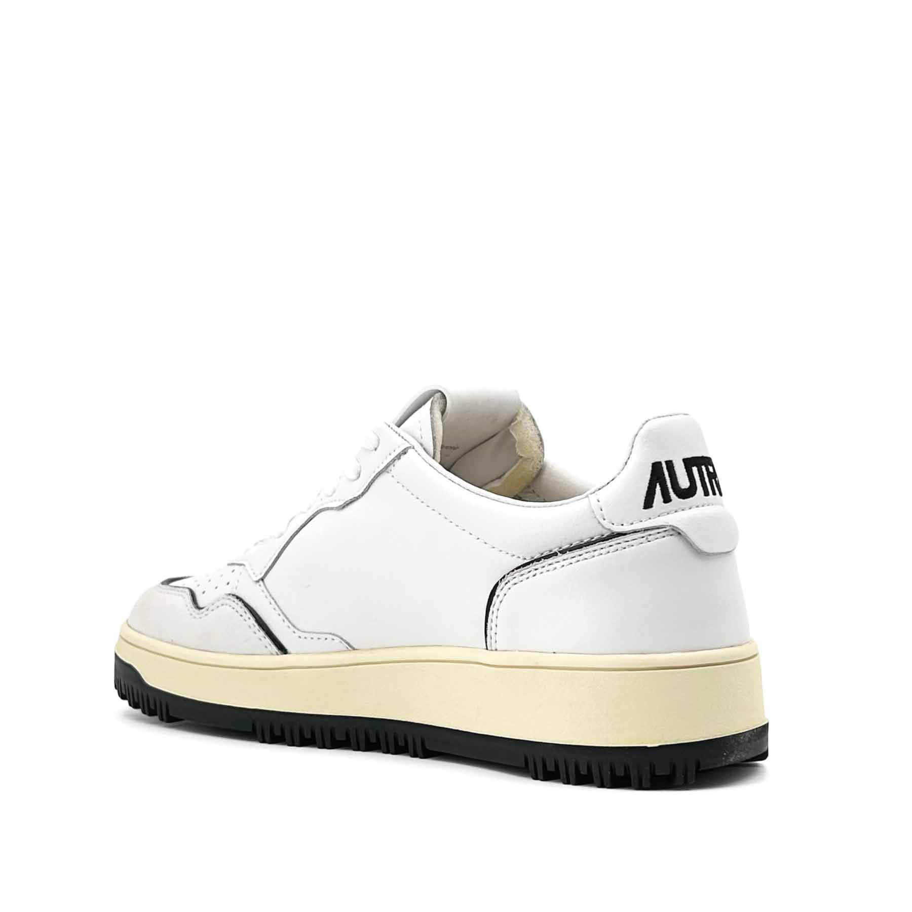 Golf Low Woman White Leather Black