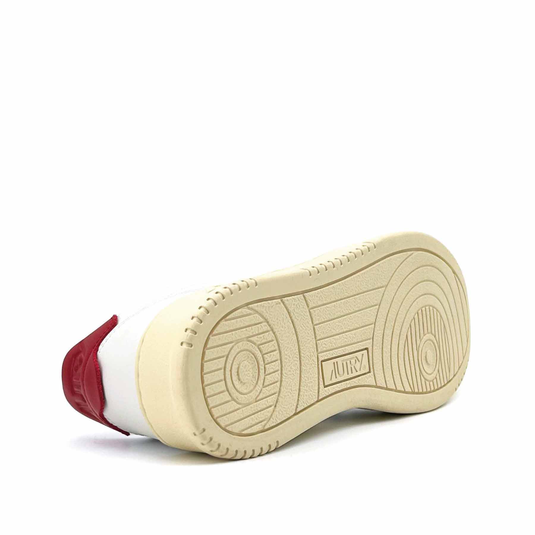 Medalist Low Man White Red Leather