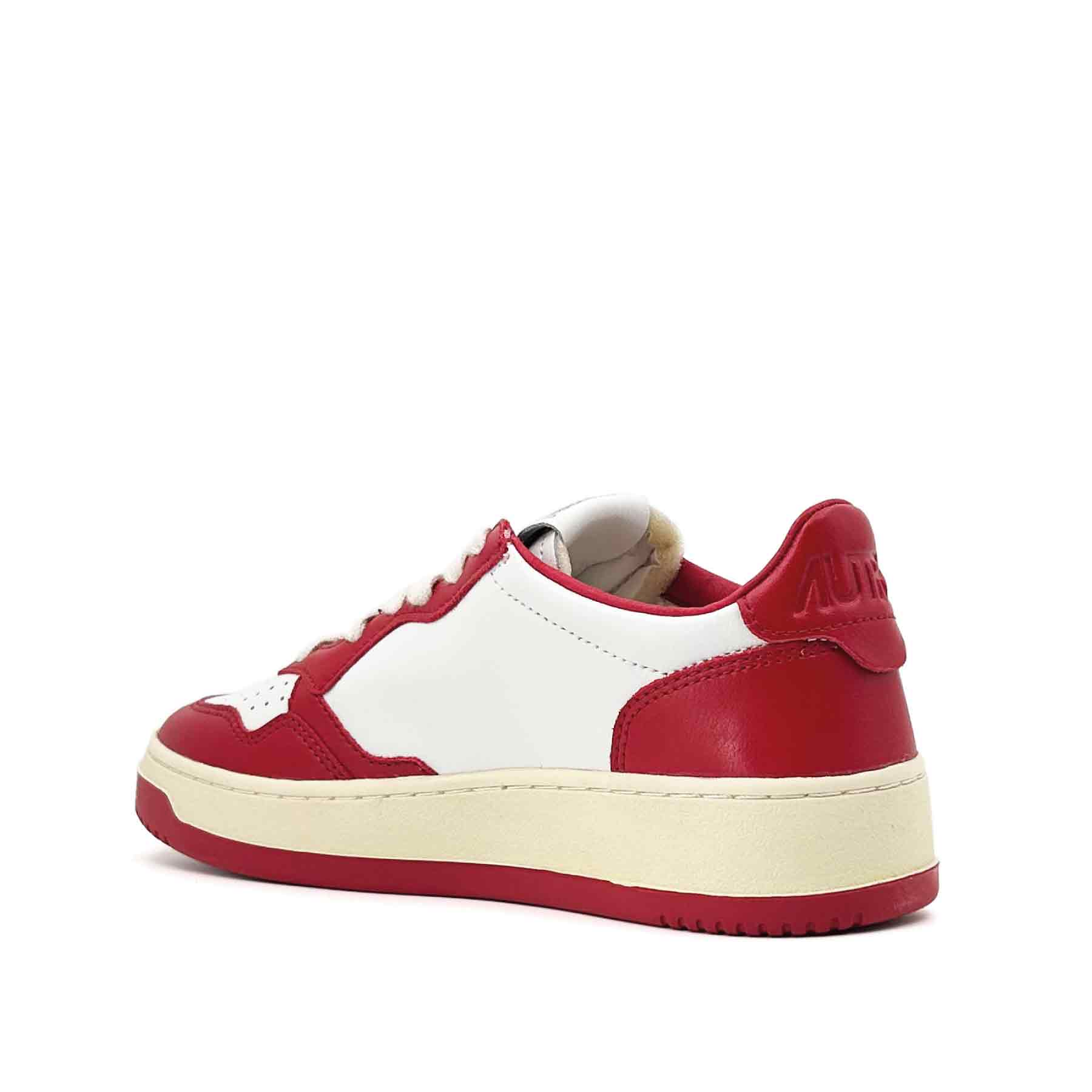 Medalist Low Women Leather Red White
