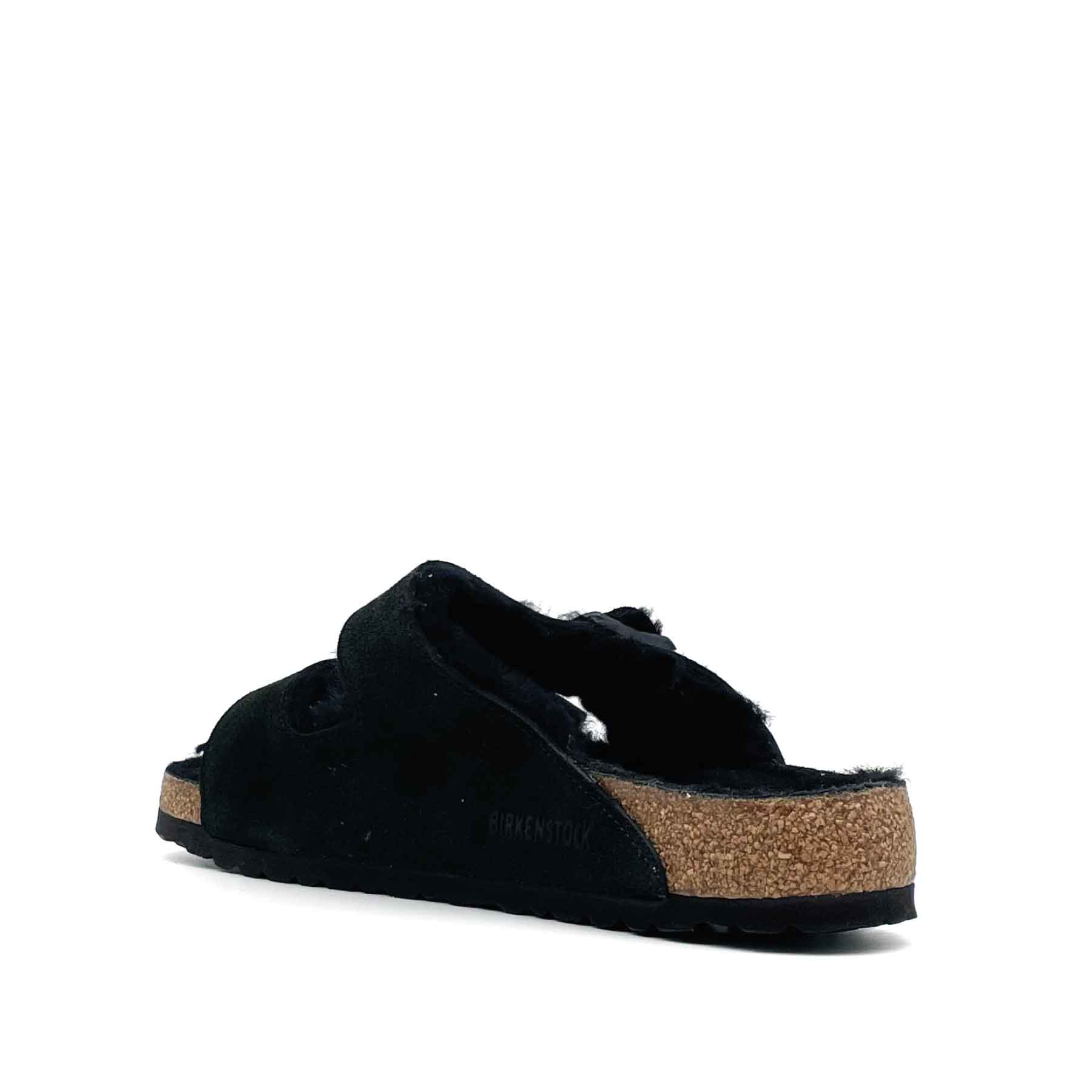 Arizona Shearling Suede Leather Black Men