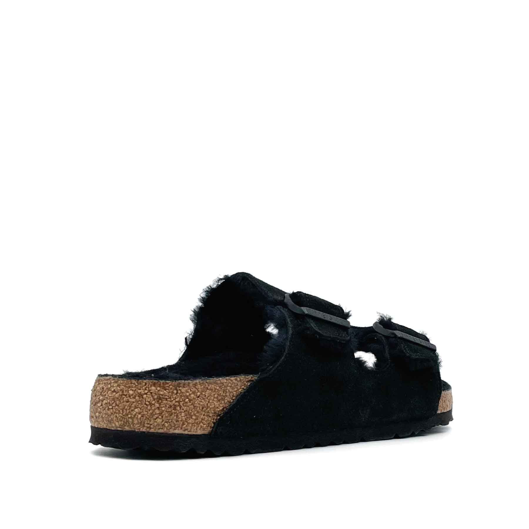 Arizona Shearling Suede Leather Black Men