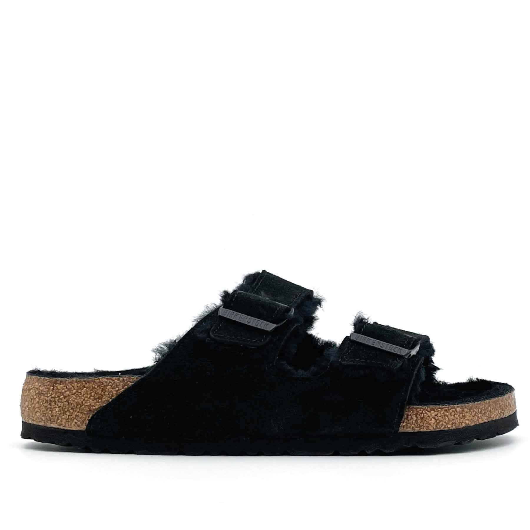 Arizona Shearling Suede Leather Black Men