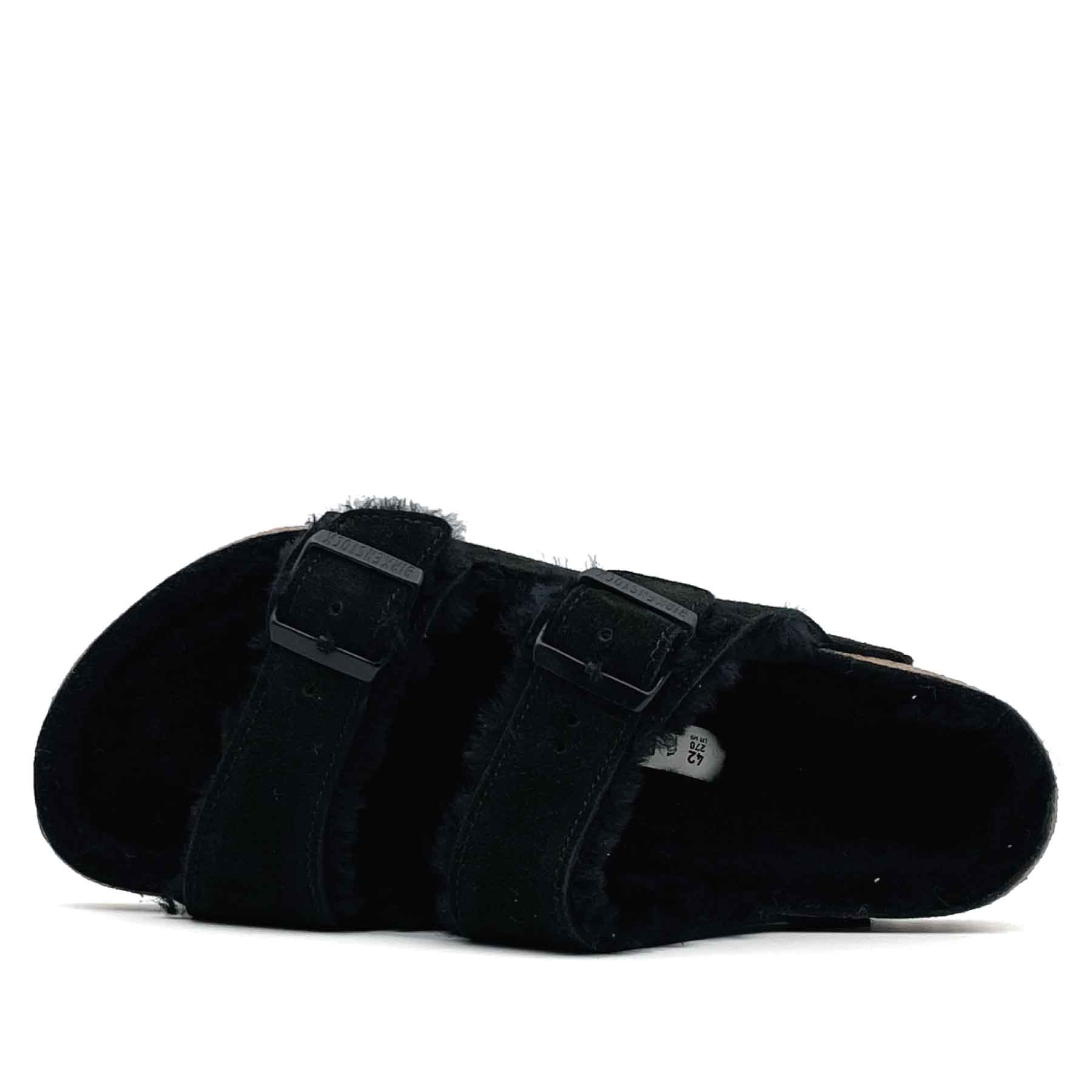 Arizona Shearling Suede Leather Black Men