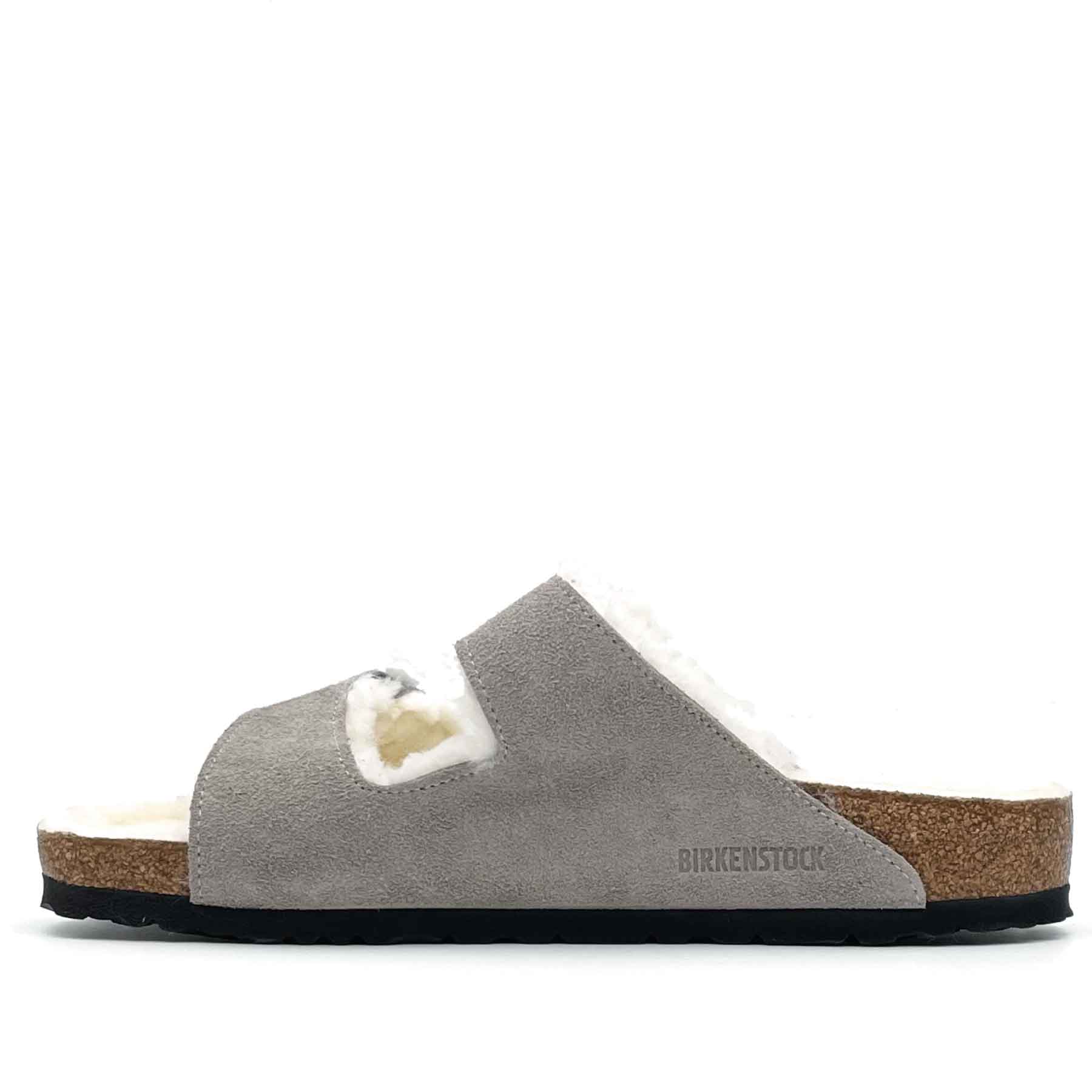 Arizona Shearling Suede Leather Stone Coin Men