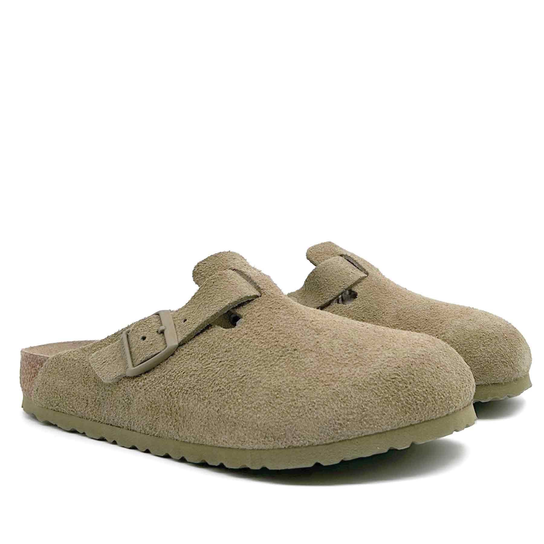 Boston Faded Khaki Suede