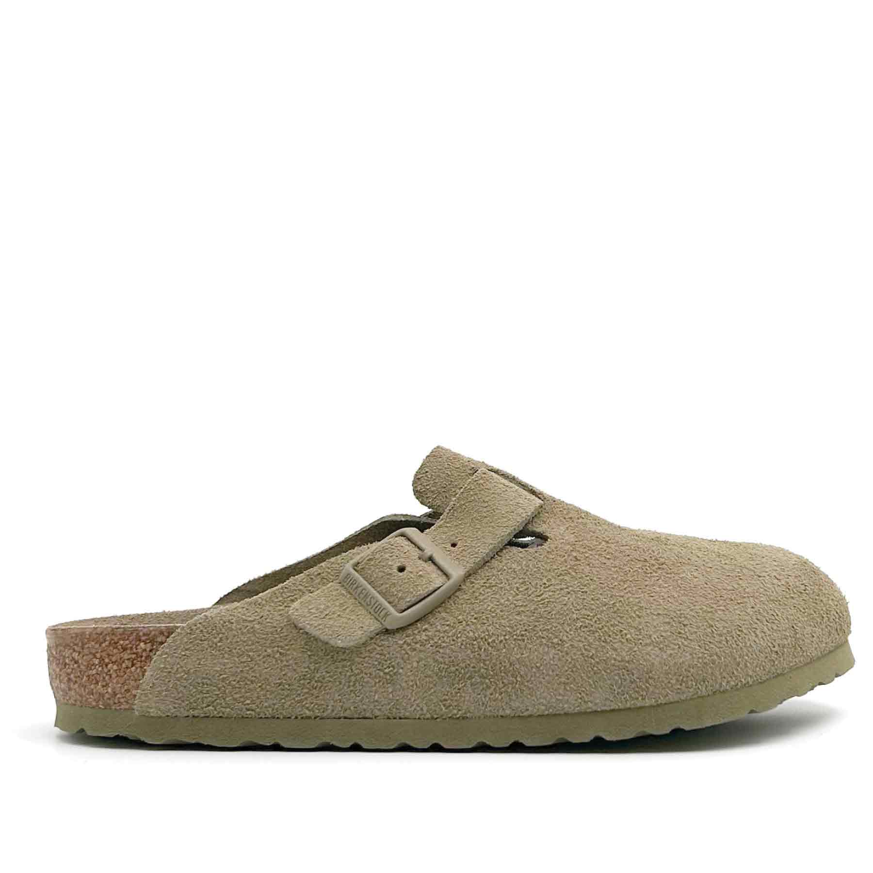 Boston Faded Khaki Suede