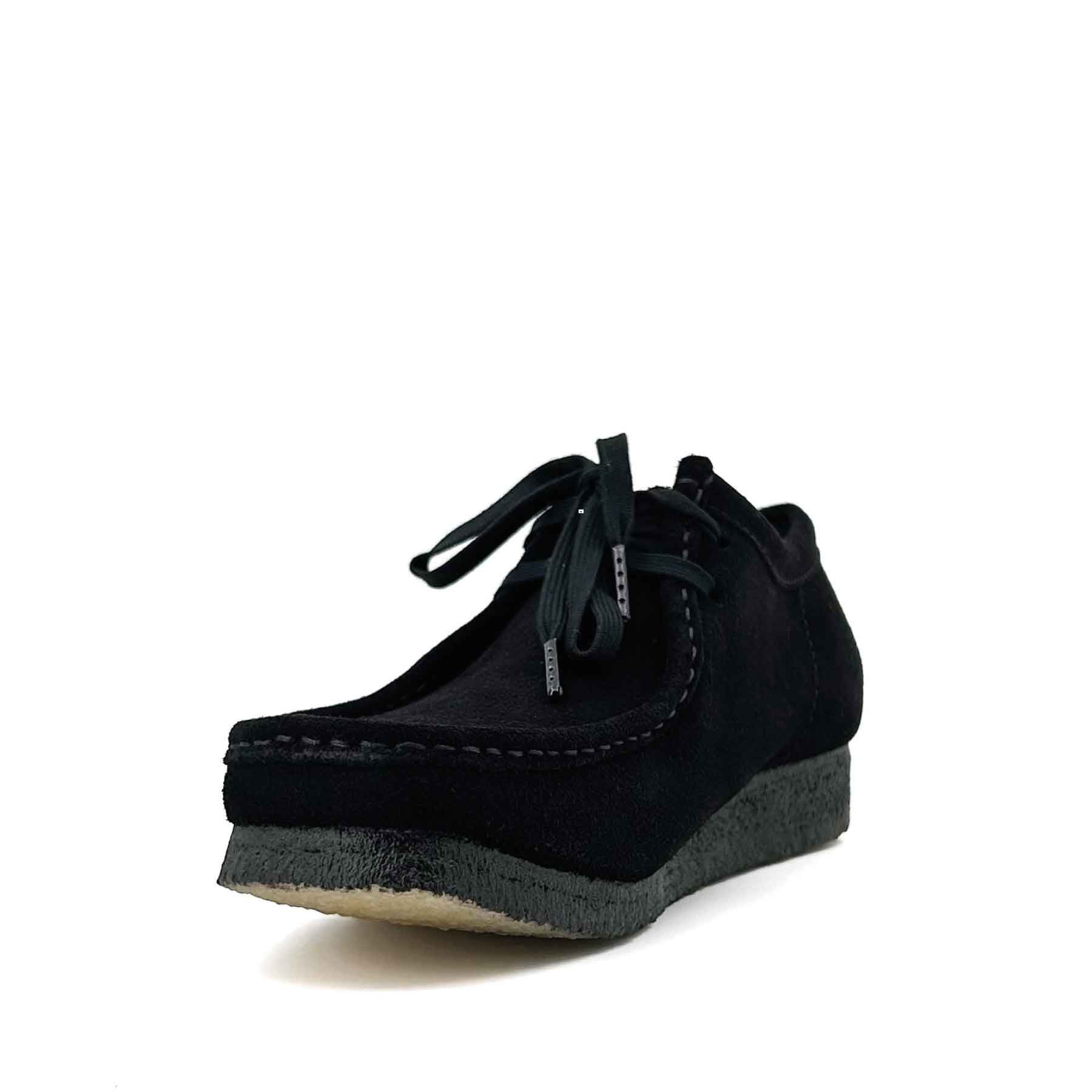 Wallabee Black Suede