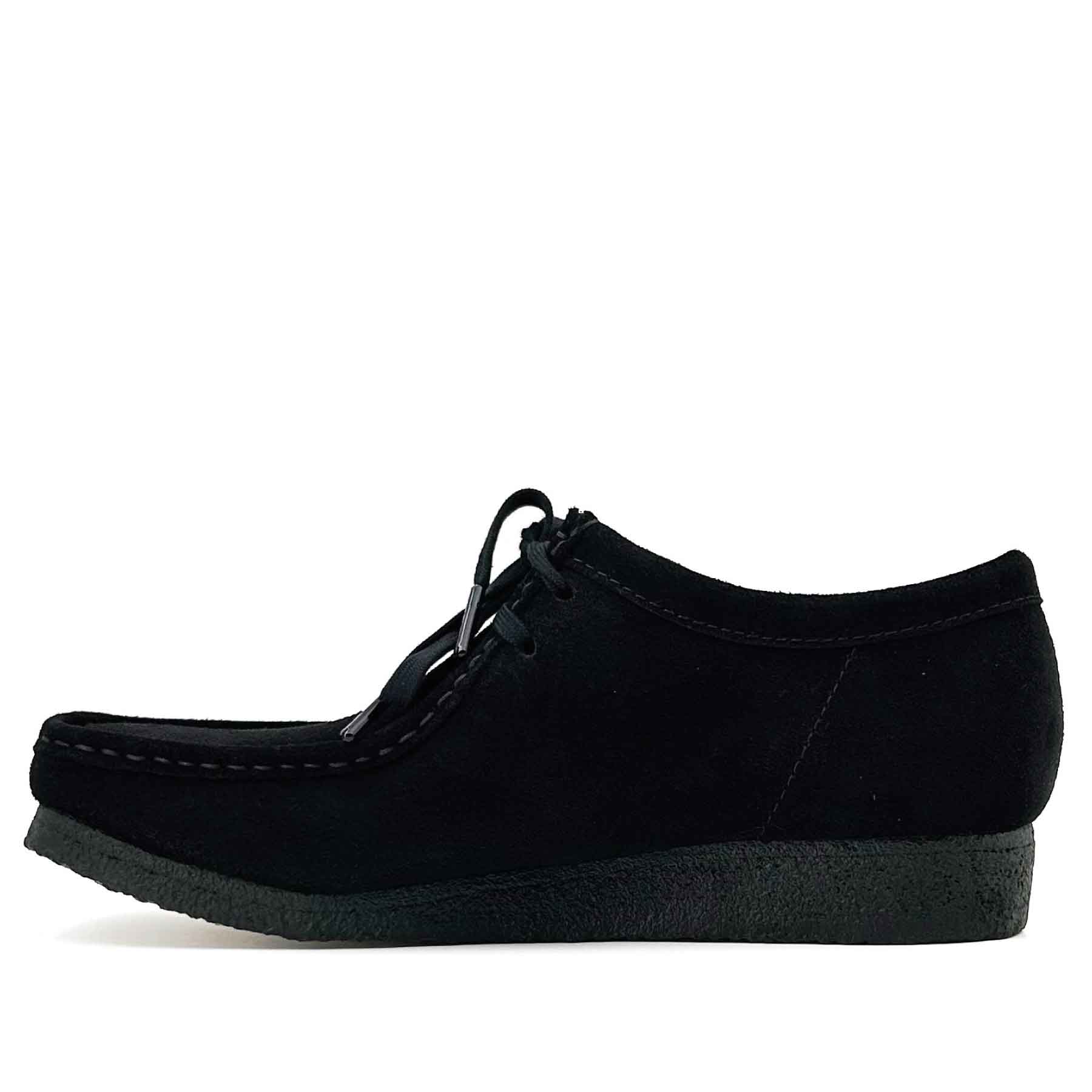 Wallabee Black Suede