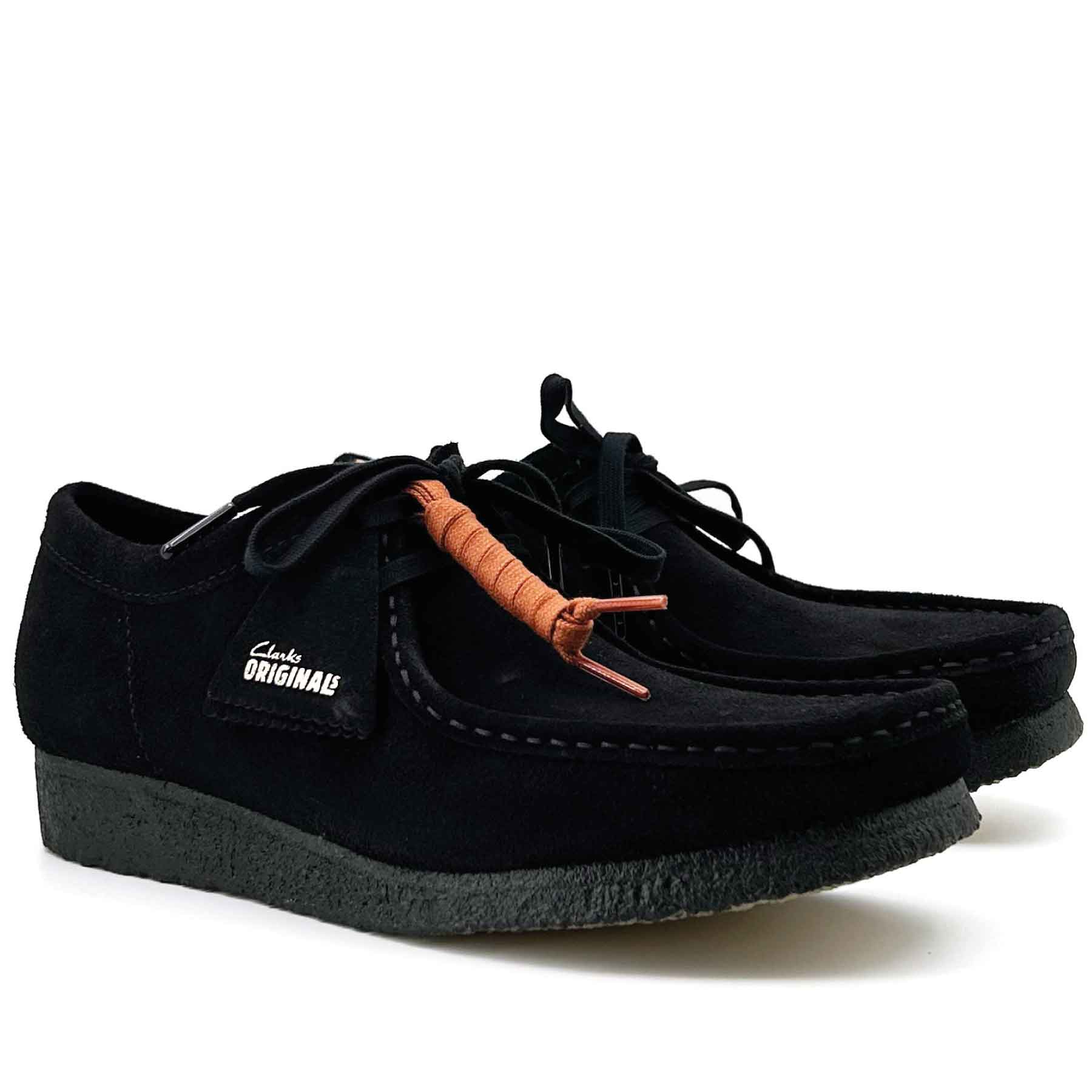 Wallabee Black Suede