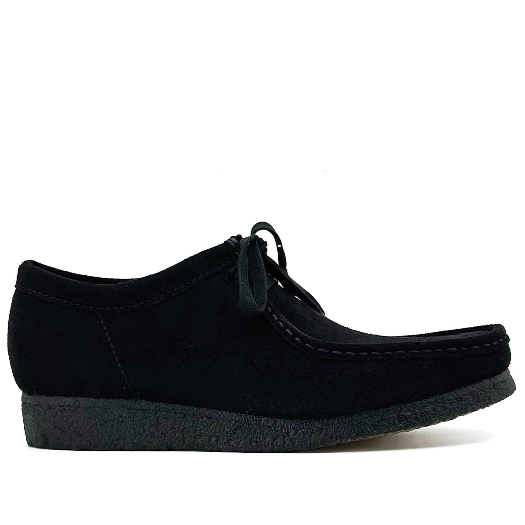 Wallabee Black Suede