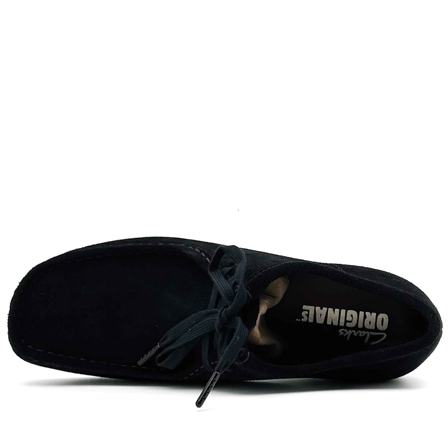 Wallabee Black Suede