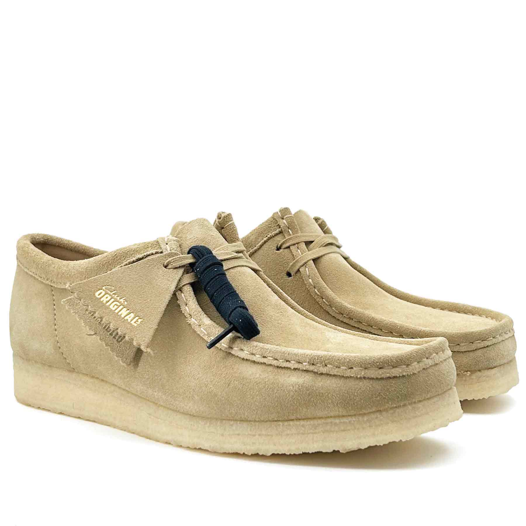 靴 clarks originals wallabee maple suede Clarks Originals Wallabee Strap Boot Needles Maple Suede