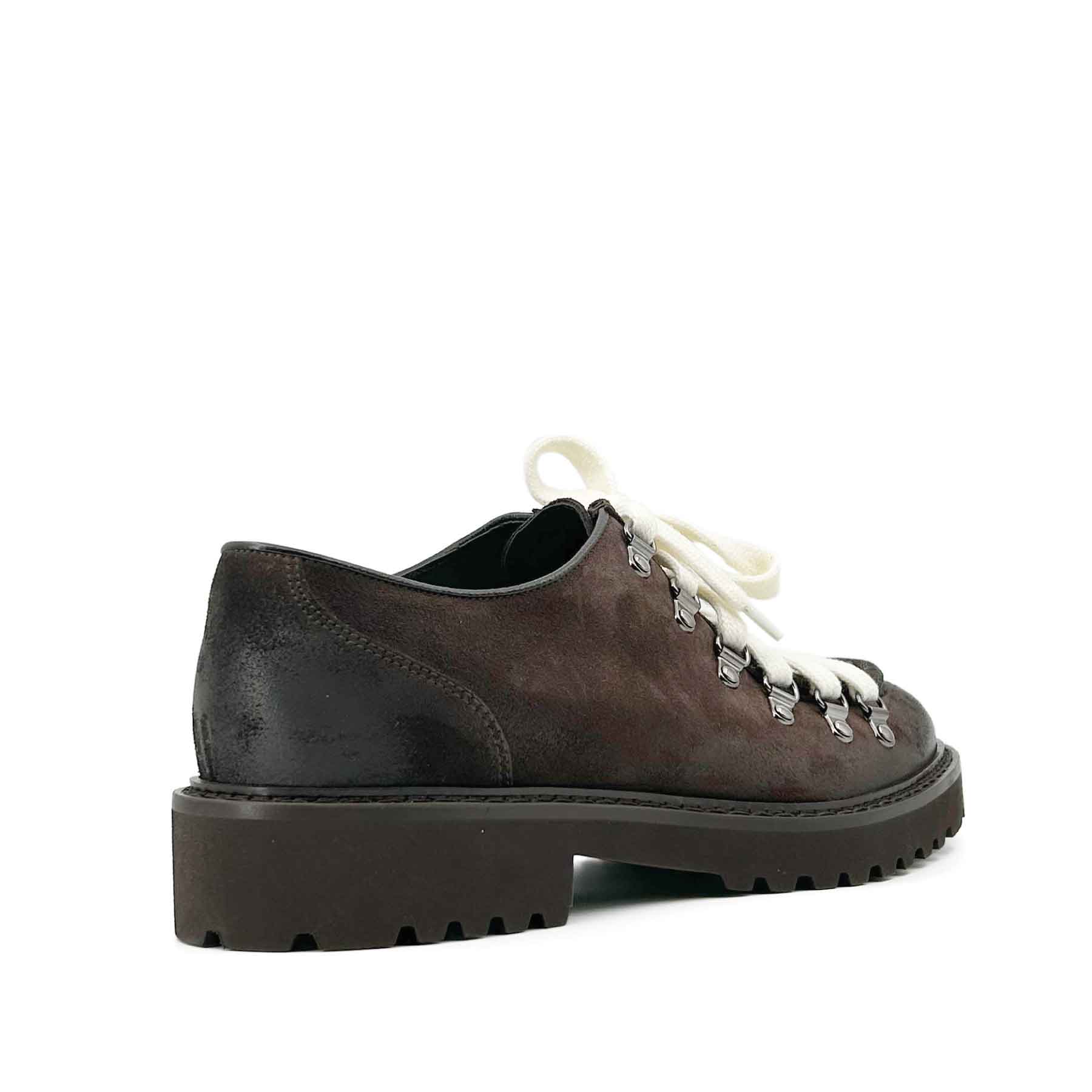 Commander Lace-Up Dark Brown Wool Laces