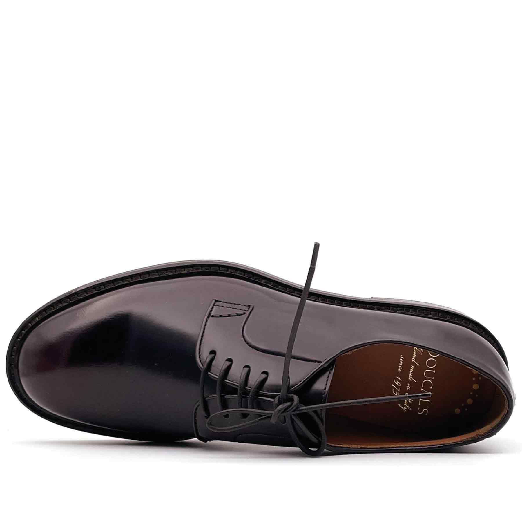 DERBY BURGUNDY LEATHER LACE-UPS