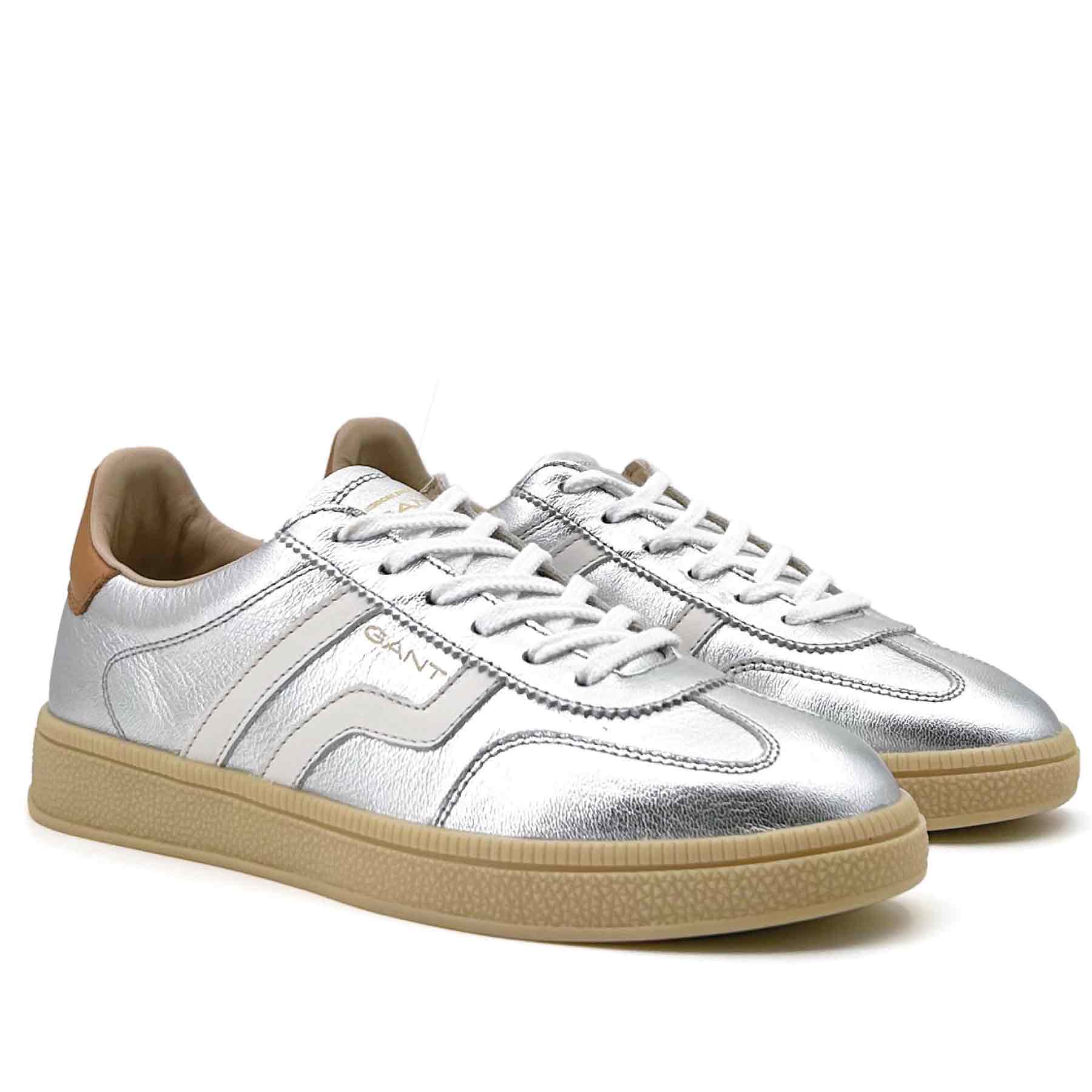Cuzima Sneaker Napa Leather Silver