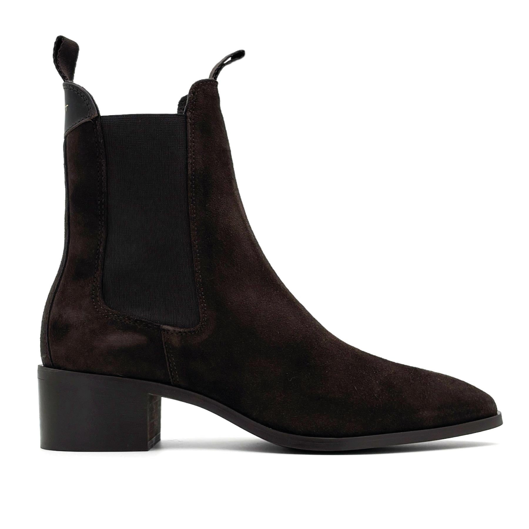 St Broomly Chelsea Boot Dark Brown Suede