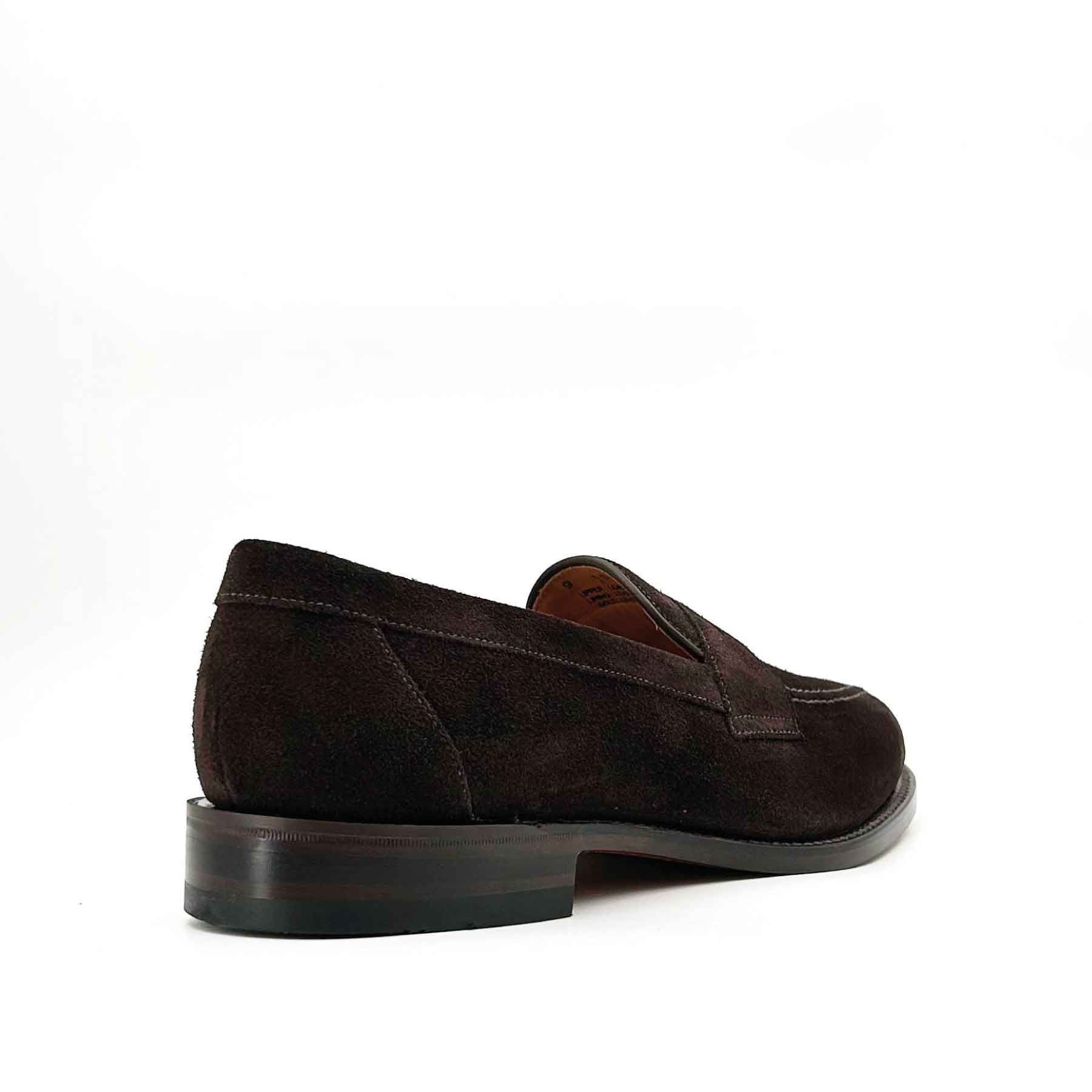 Imperial Choc Brown Suede Apron Penny Loafer