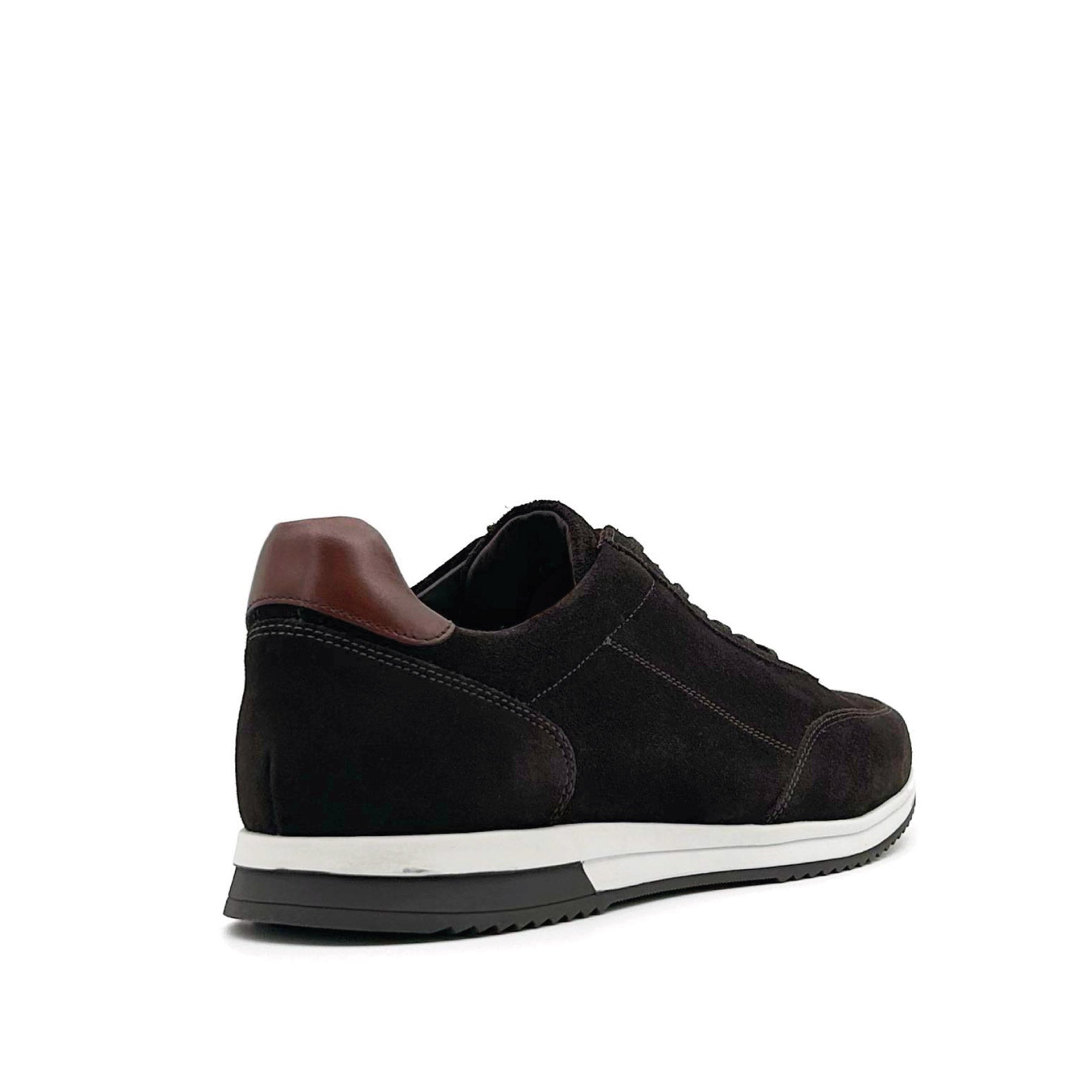 Bannister Dark Brown Suede