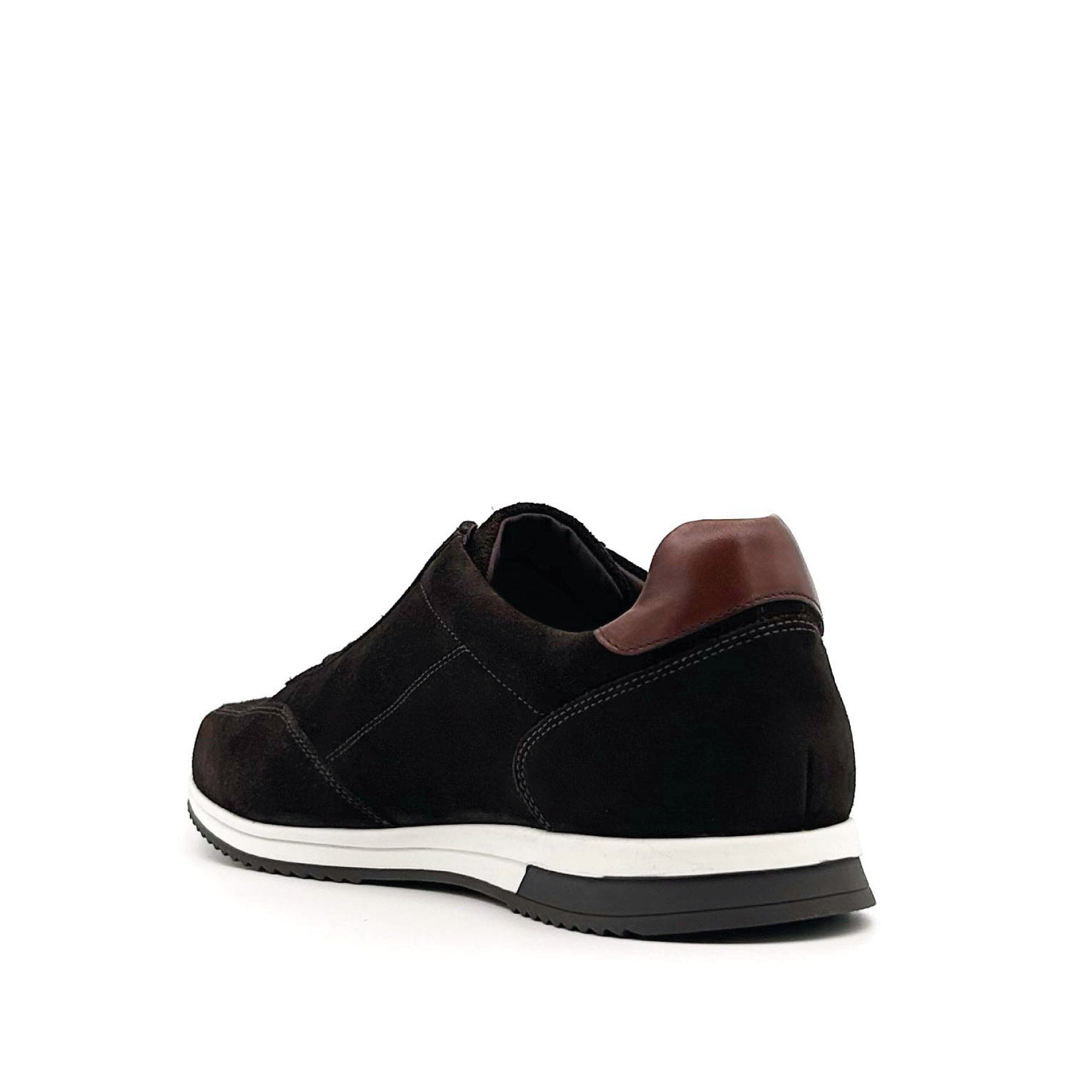 Bannister Dark Brown Suede