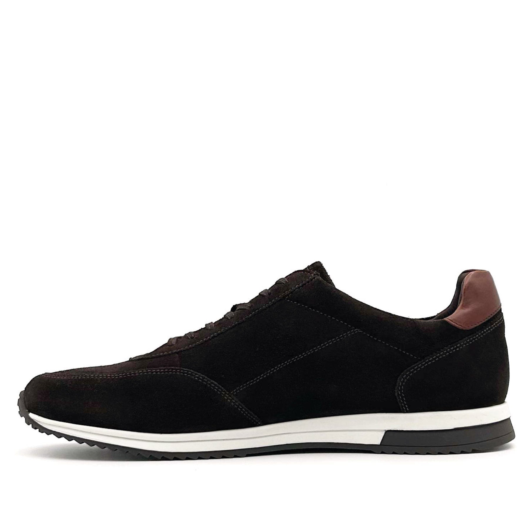 Bannister Dark Brown Suede