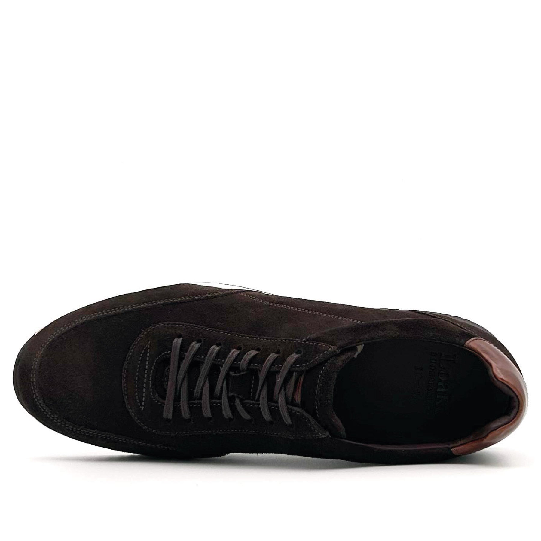 Bannister Dark Brown Suede