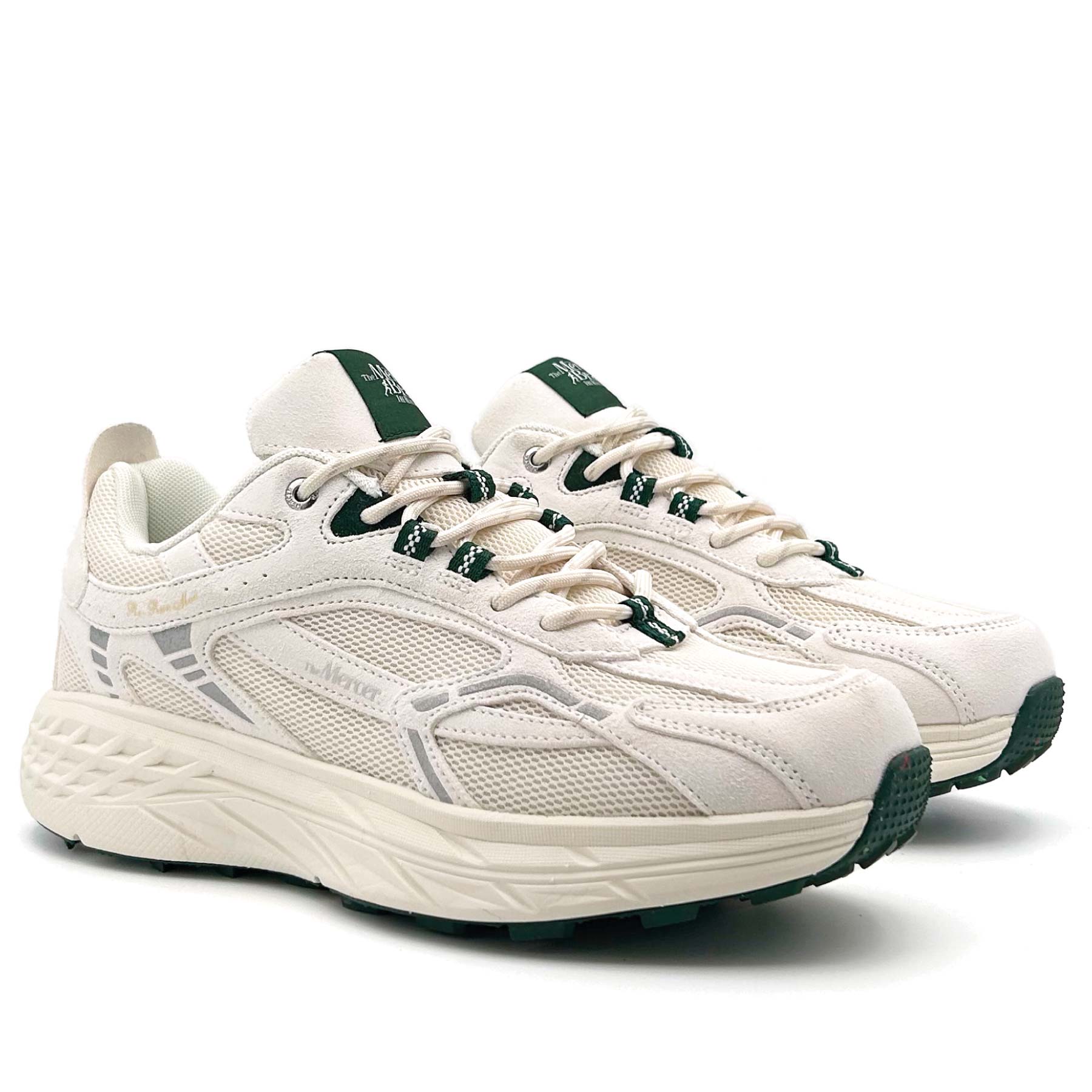 The Re-Run Max Suede White Green