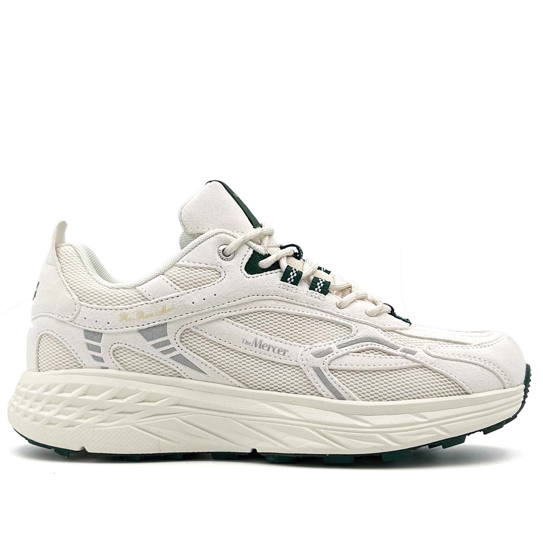The Re-Run Max Suede White Green