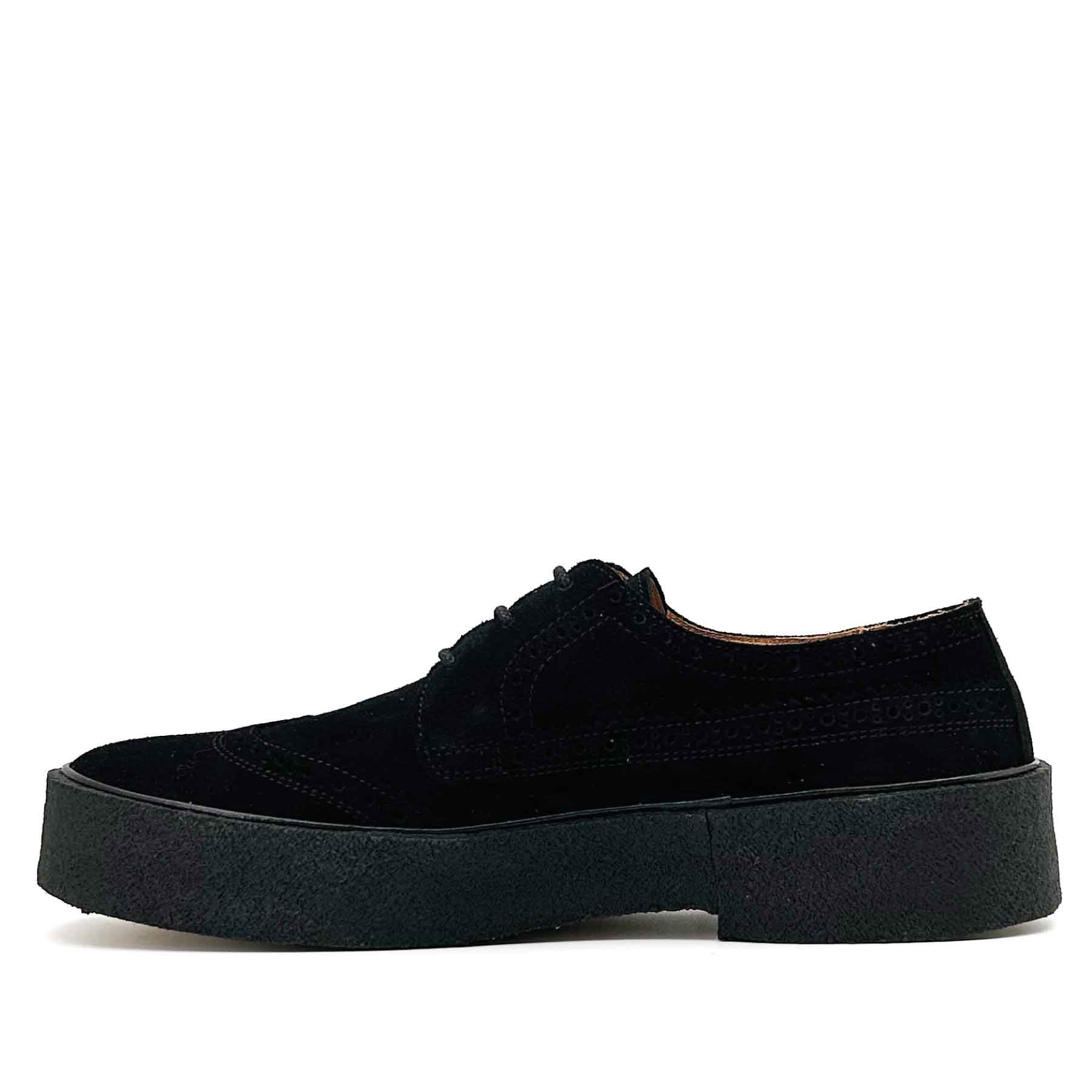 The Original Style 22 Brogue Black Suede