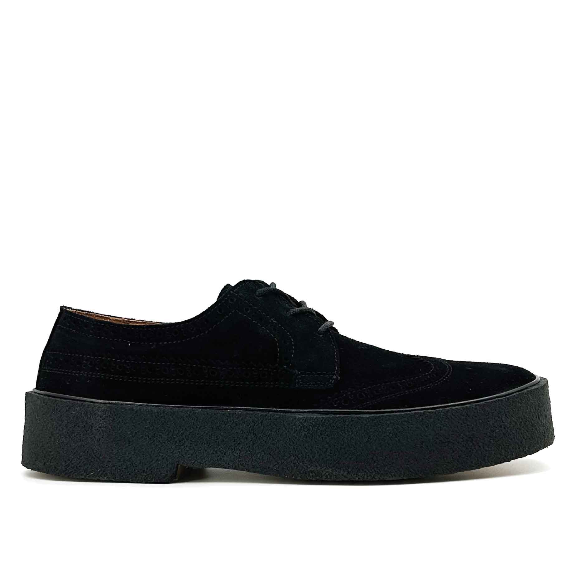 The Original Style 22 Brogue Black Suede